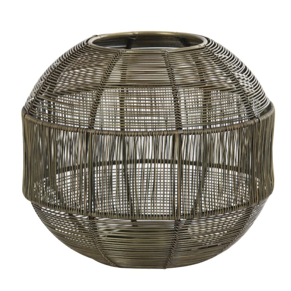 Dirk Davids Leuchten GmbH Windlicht Teelicht Windlicht Antik Bronze Ø20cm