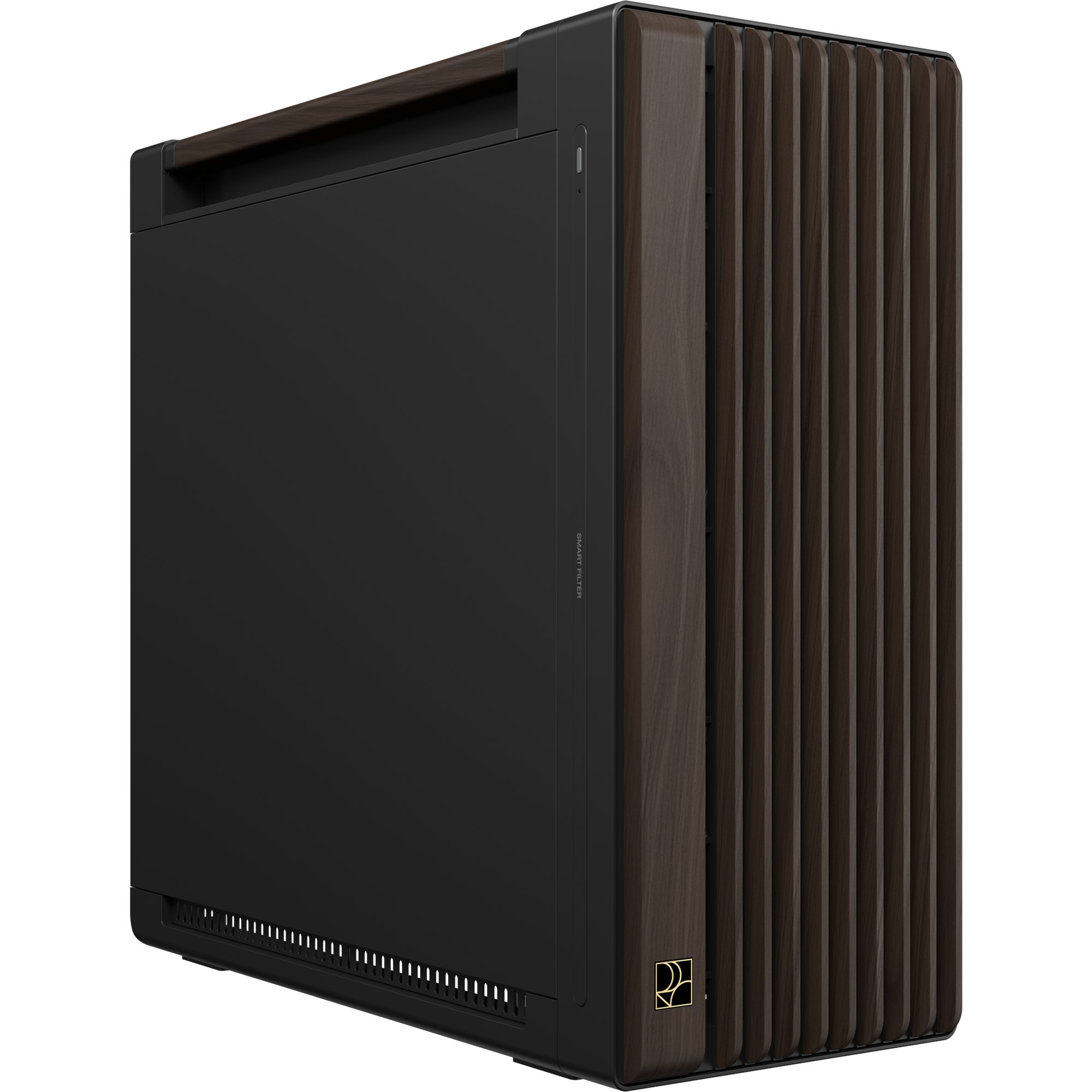Asus PC-Gehäuse ASUS PROART PA602 WALNUT WOOD METAL PWM MODERN BLACK, Tower-Gehäuse