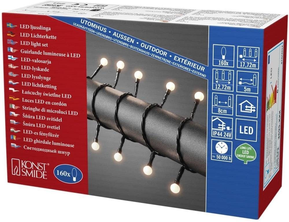 KONSTSMIDE LEDLichterkette Weihnachtsdeko aussen, 160flammig, LED