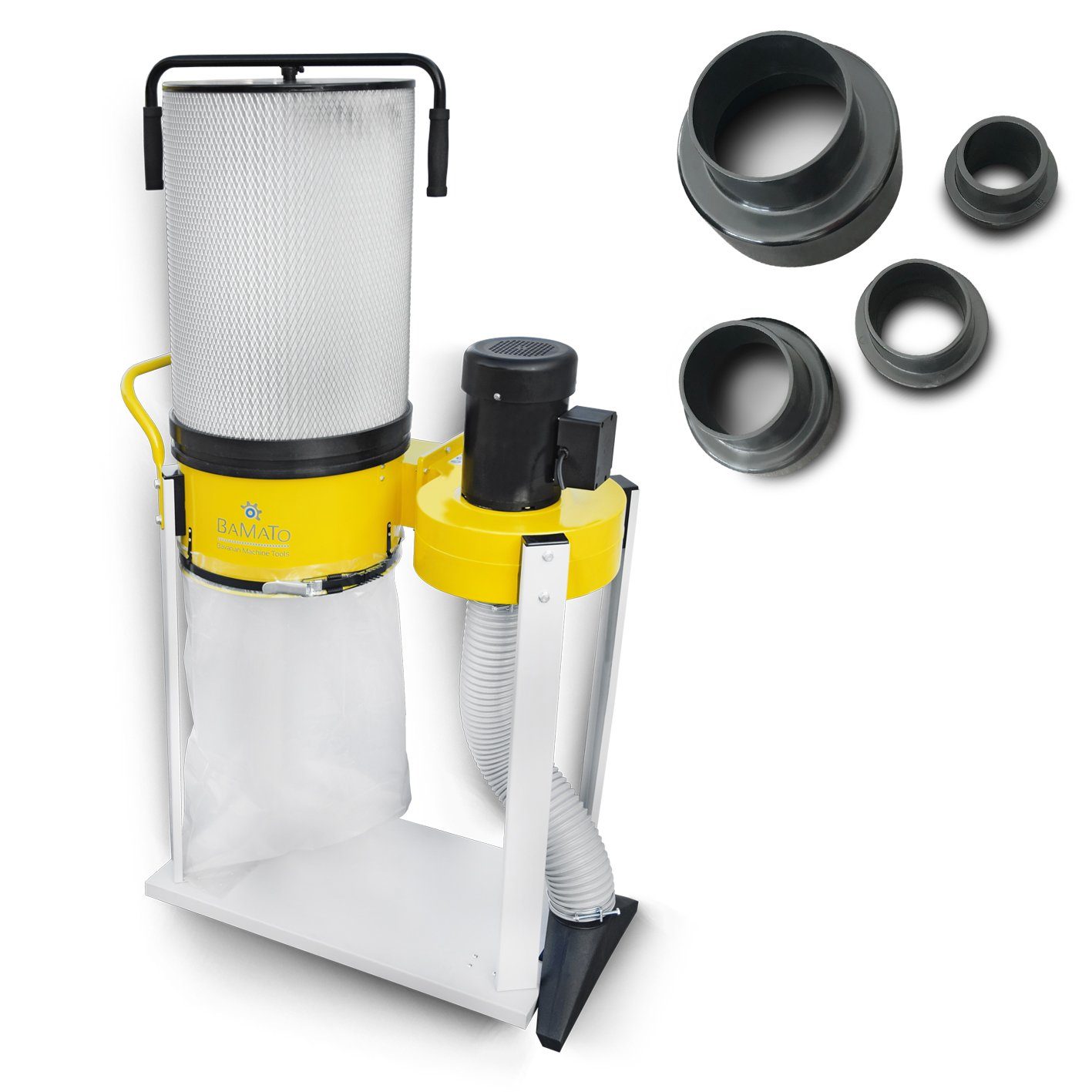 Absauganlage AB-1500CF mit Feinstaubfilter Adapterset 400V Absaugung 1500m³/h