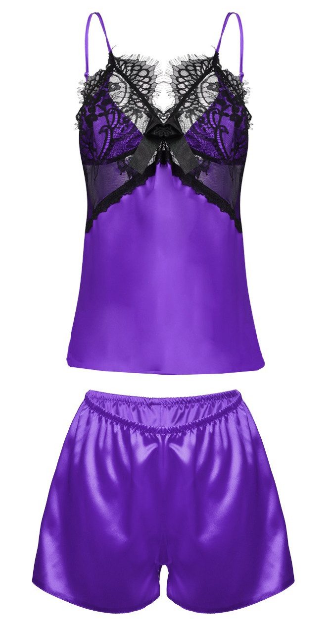 DKaren Pyjama einfarbiges 2teiliges Nachtwäsche-Set (Top, günstig online kaufen
