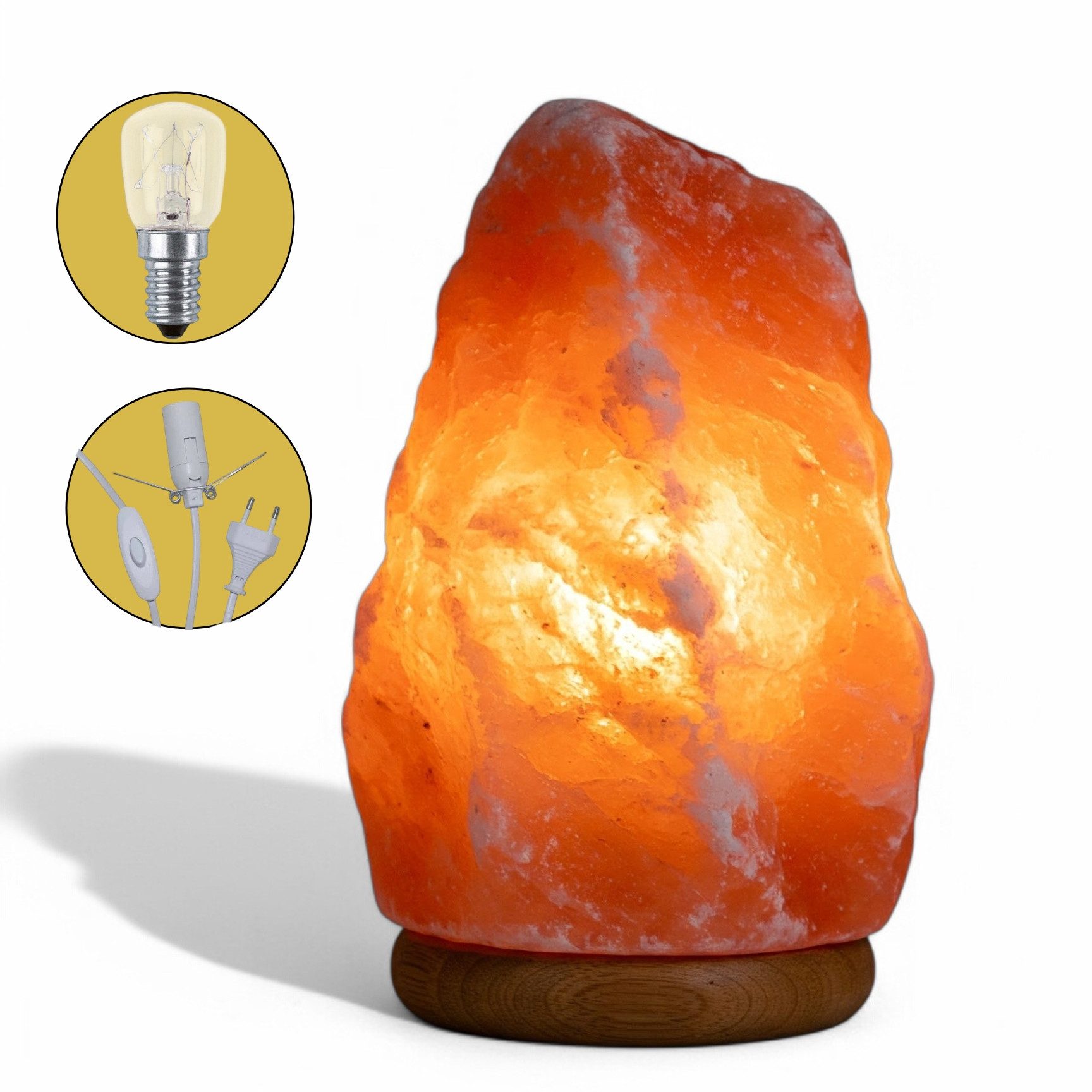 Landster Salzkristall-Tischlampe Himalaya Salzlampe Salzkristall Lampe günstig online kaufen