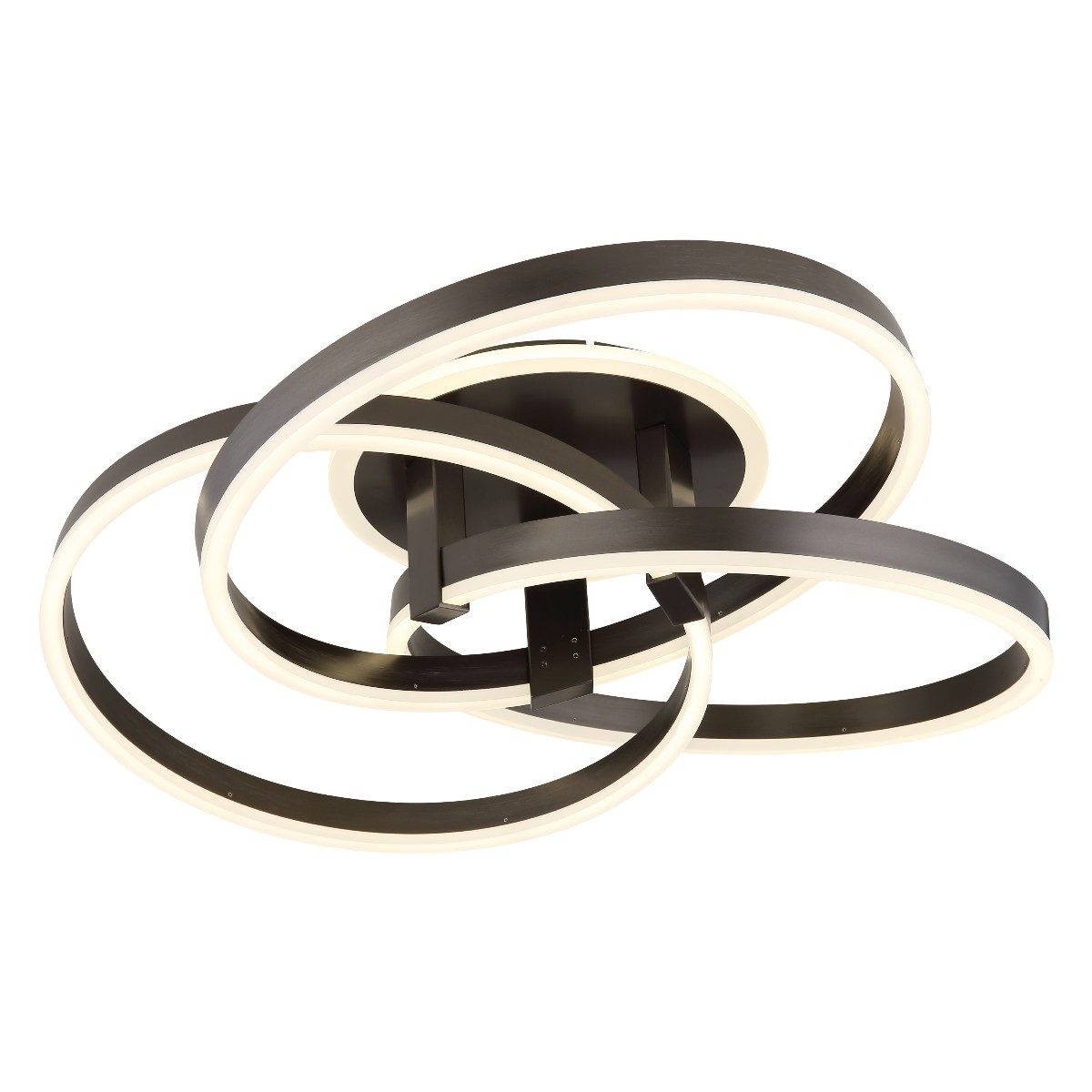 GLOBO LIGHTING LED Deckenleuchte Herwig, LED fest integriert, Warmweiß/Kaltweiß, modernes Design, Memory-Funktion, Nachtlicht, Fernbedienung