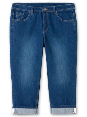 Sheego Stretch-Jeans Große Größen mit Kontrasttape innen am Saum