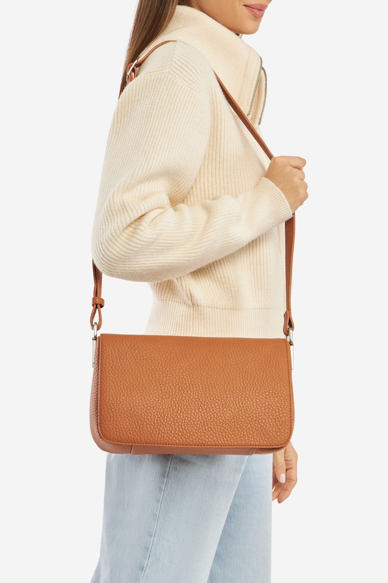 LASOCKI Handtasche Lasocki Kleine Umhängetasche LSK-K-055-06 Braun