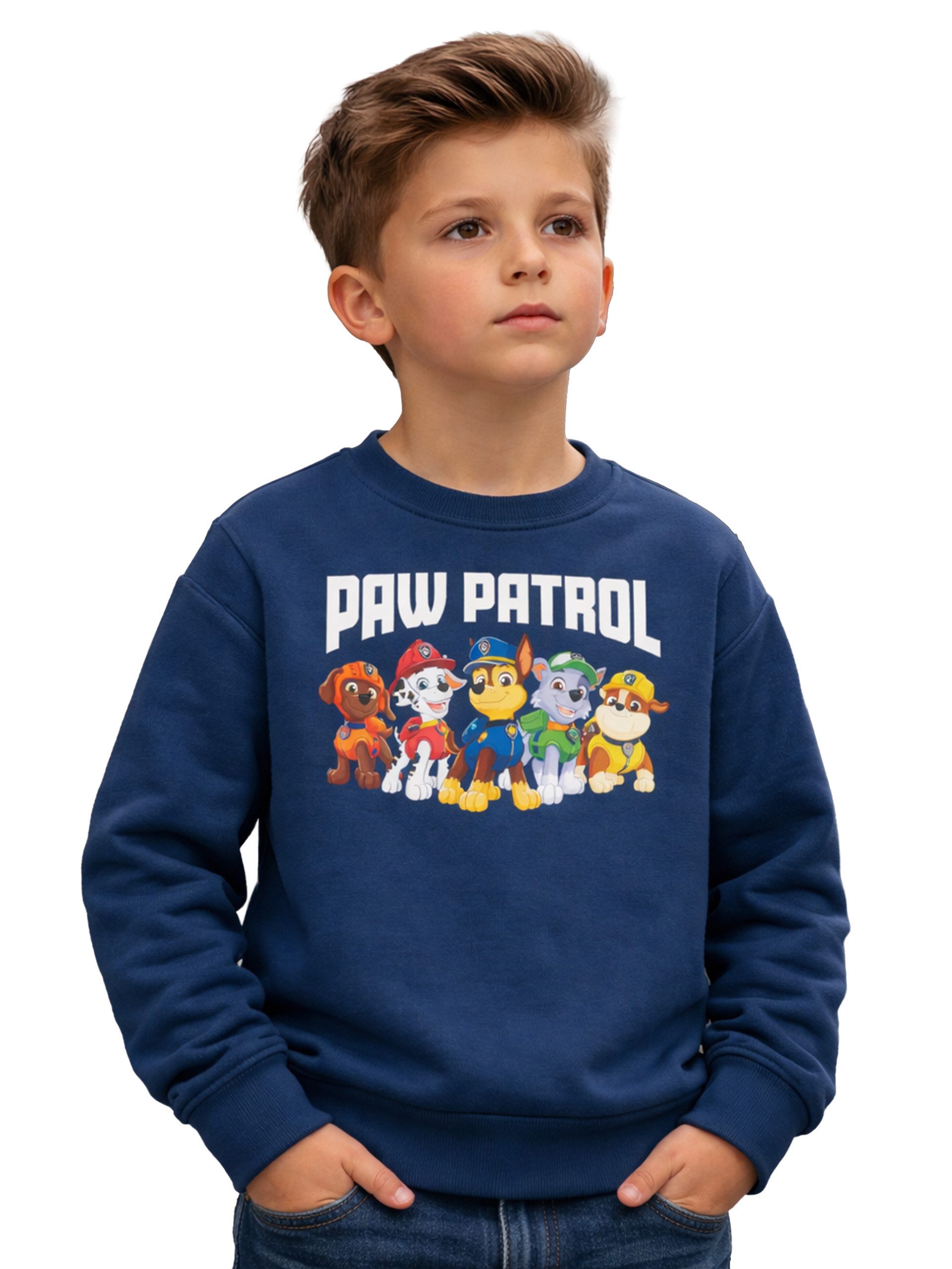 United Labels® Sweatshirt Paw Patrol Sweatshirt Crew Pullover Oberteil Langarm