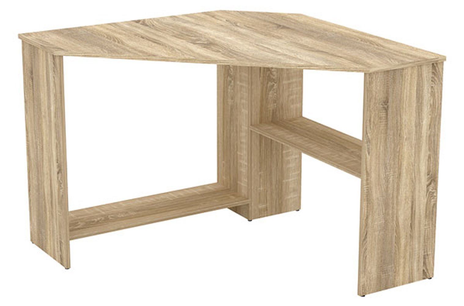 Helvetia Eckschreibtisch Rabat (Rabat, 1-St), 80x80x73cm Sonoma Eiche