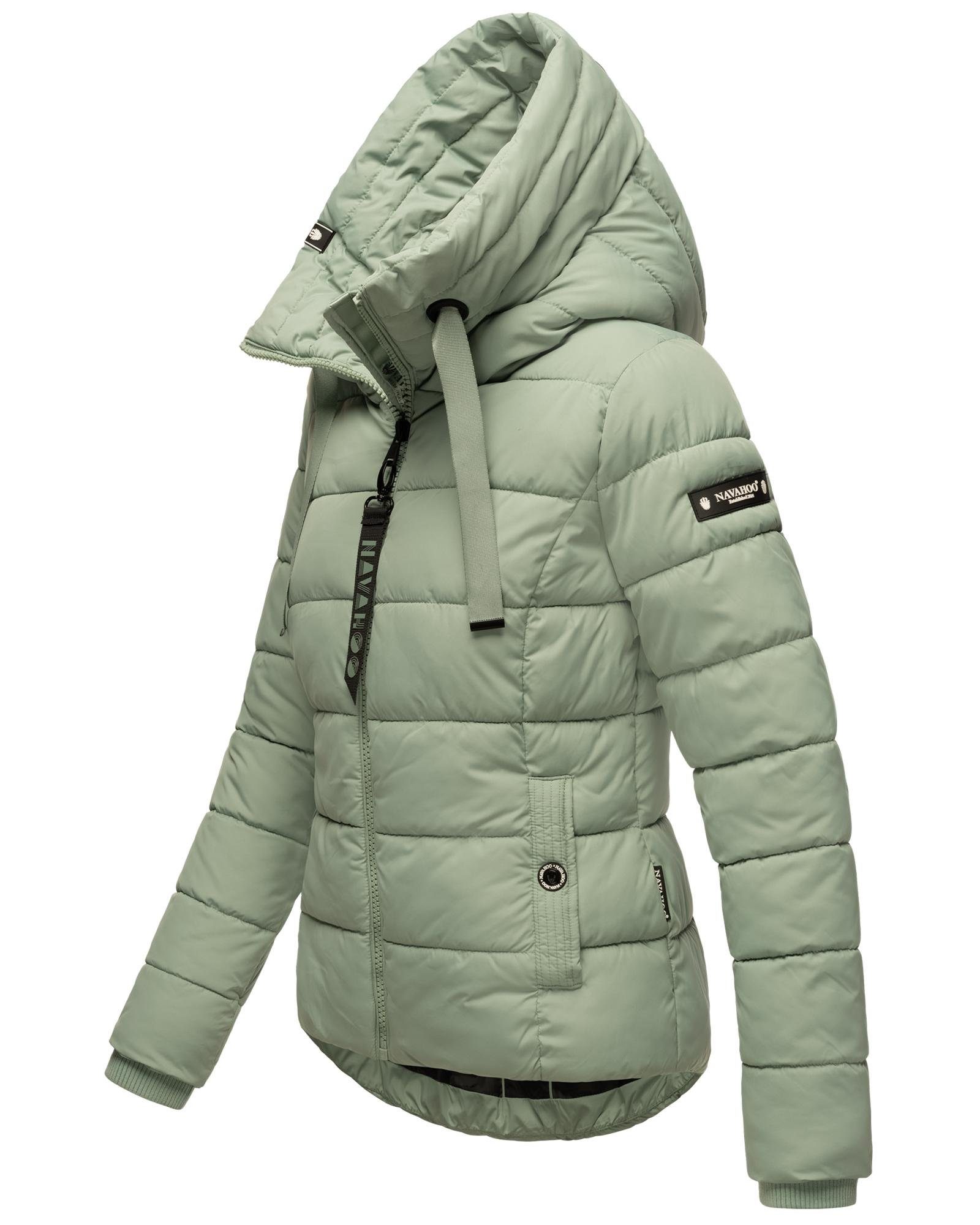 Navahoo mit Damen hellmint Winterjacke Applikationen Amayaa coolen Steppjacke stylische