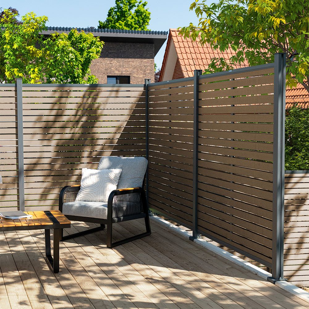 HOME DELUXE Sichtschutzelement WPC Sichtschutzzaun ALIRA, günstig online kaufen