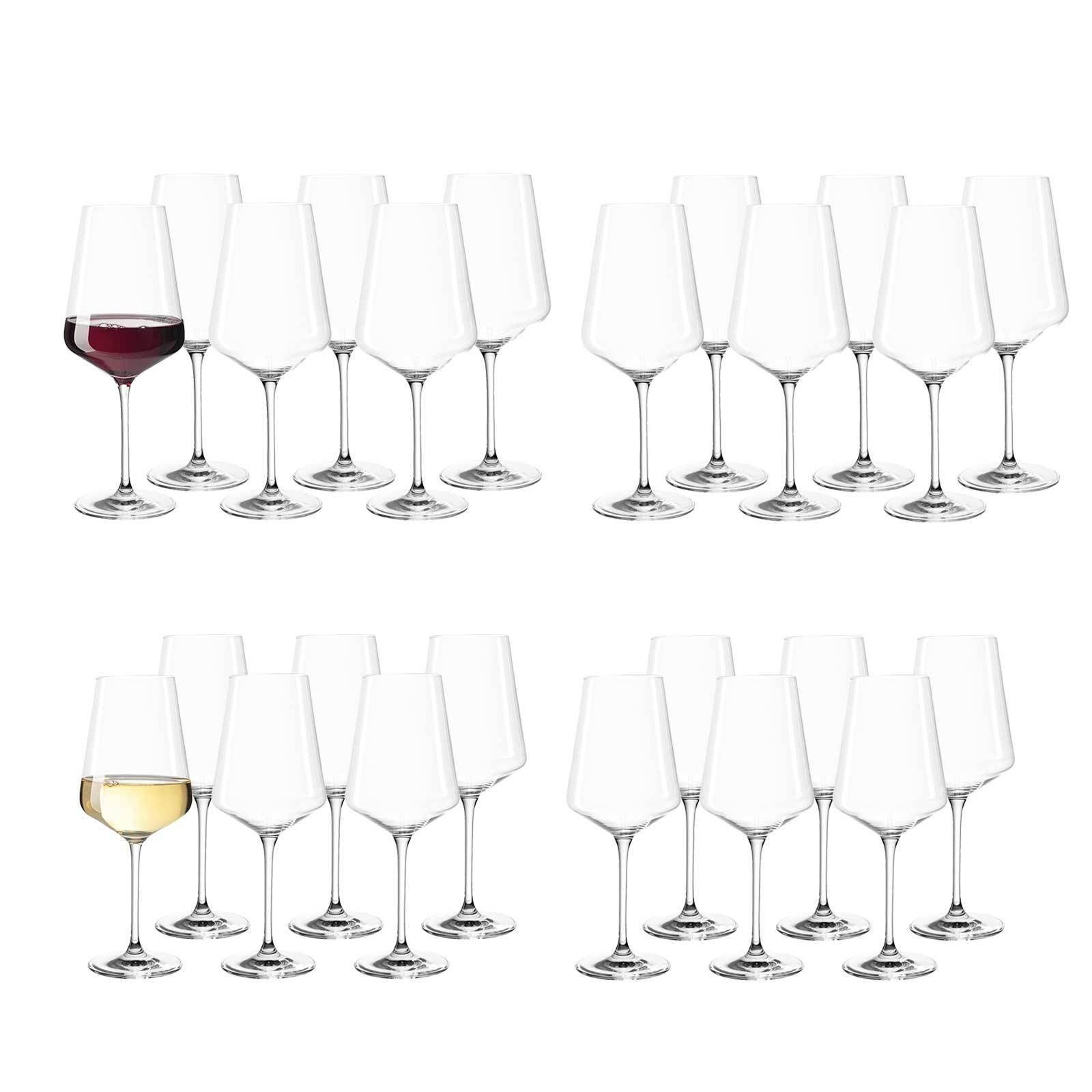LEONARDO Rotwein- Set, Glas Weißweingläser Puccini 24er Glas und