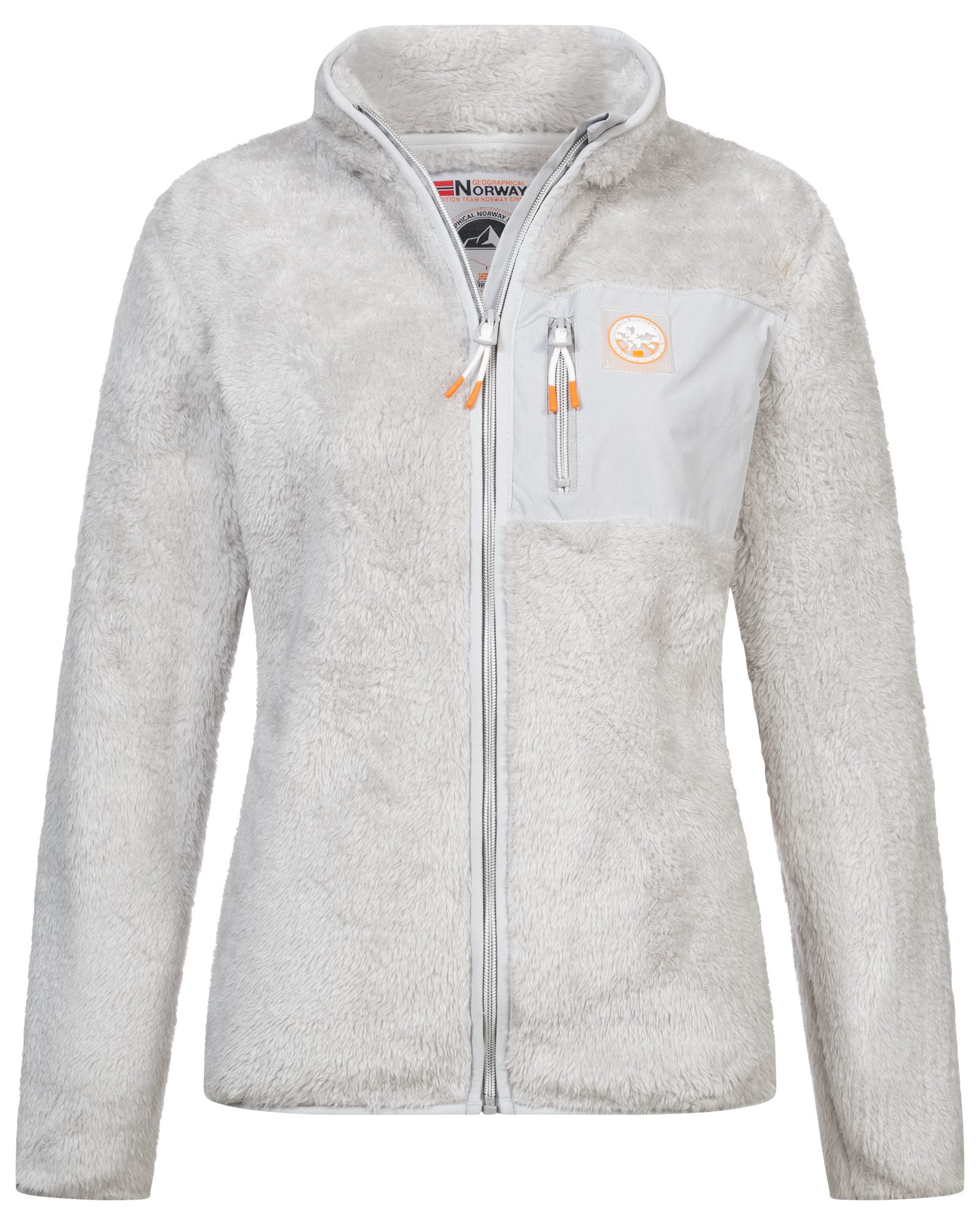 Geographical Norway Fleecejacke Damen Teddy Fleece Jacke Herbst Winter Jack günstig online kaufen