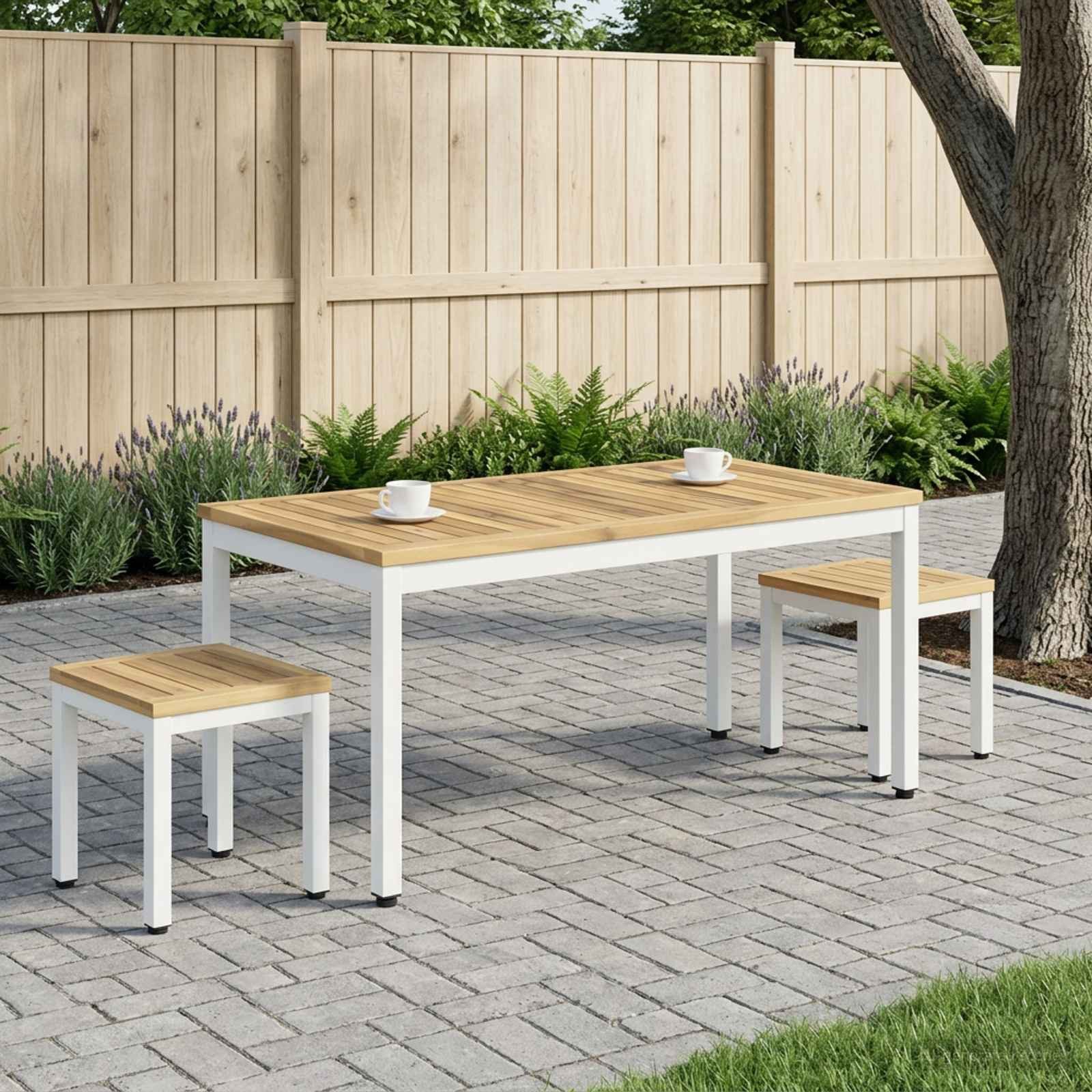 vidaXL Couchtisch Couchtisch Weiß 50 x 100,5 x 45 cm Massivholz (1-St)