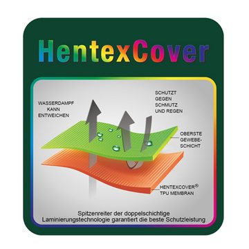 Hentex Abdeckhaube HENTEX Gartenmöbel Abdeckung für L-Form Sofas, Grau