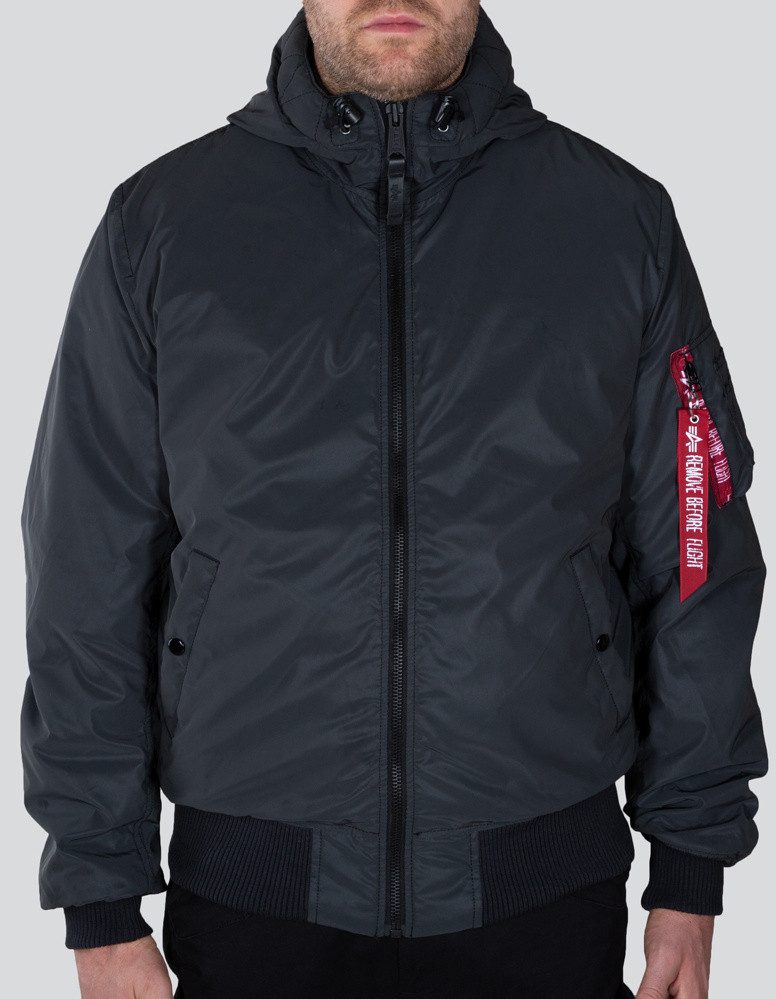 Alpha Industries Allwetterjacke MA-1 Hooded Reflective Jacke