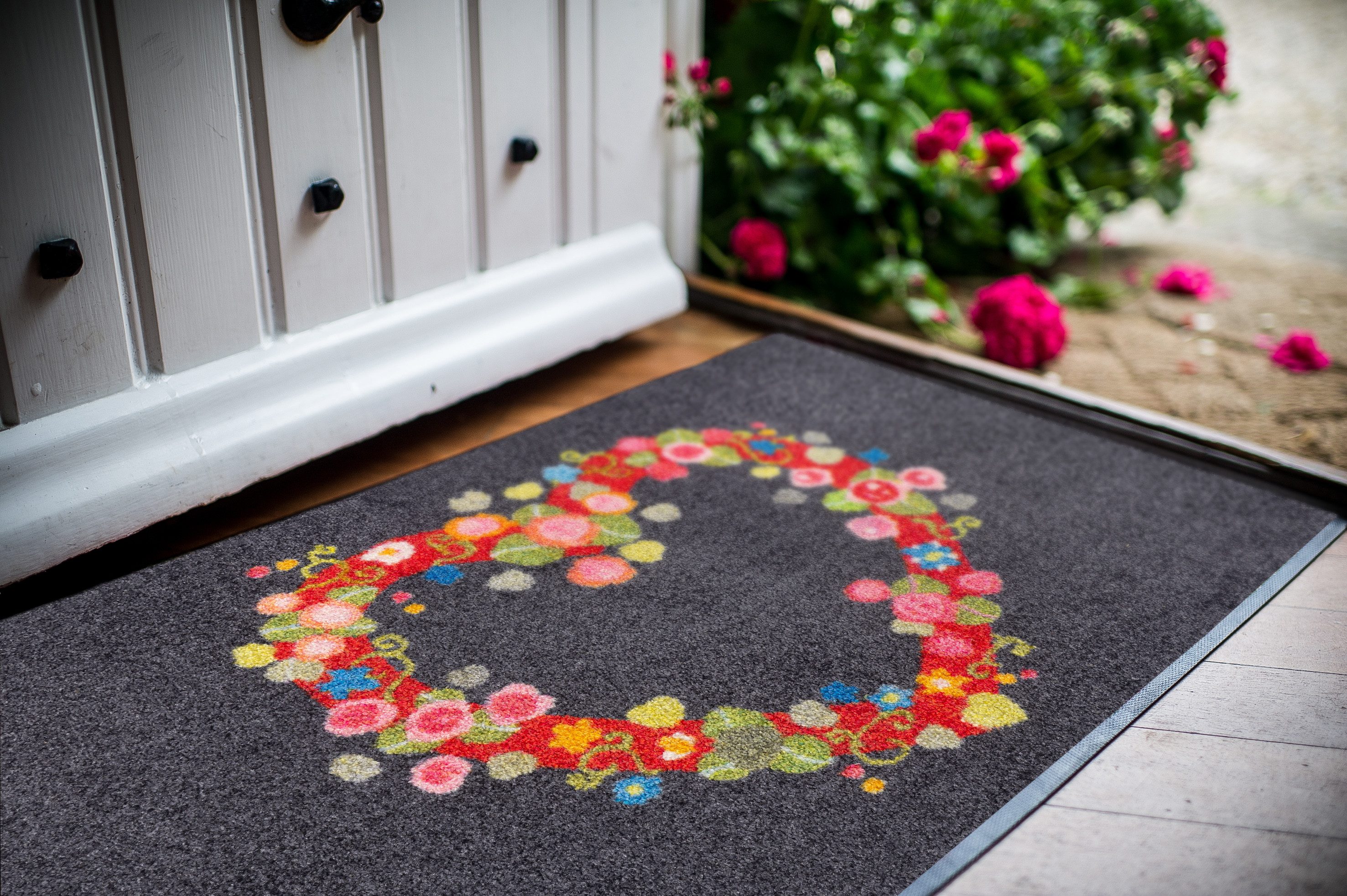 wash+dry by Kleen-Tex Fußmatte Floral Romance, rechteckig, Höhe: 7 mm günstig online kaufen