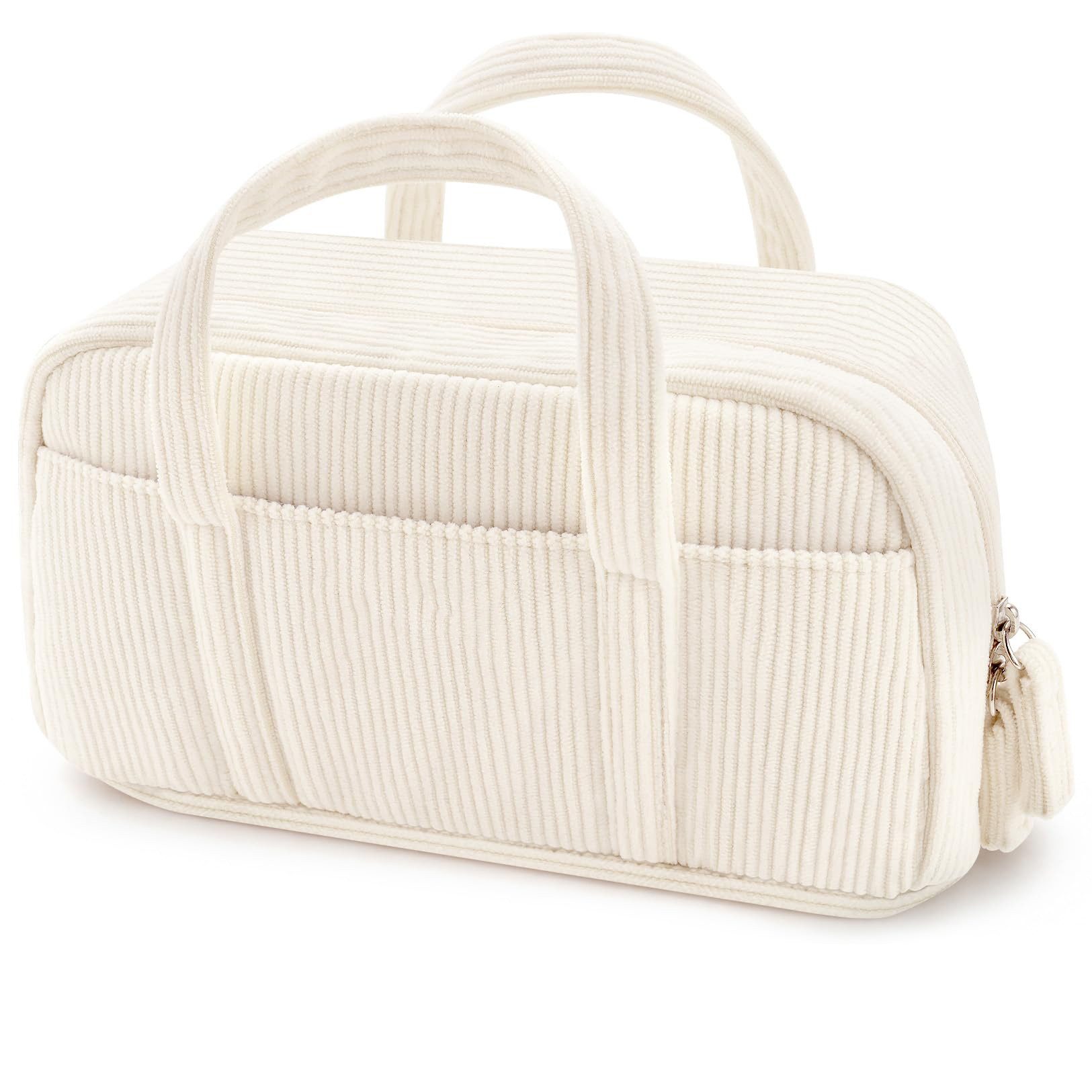 Diwzbyn Federmäppchen Federtaschen, extra große Stiftetasche mit 5 Fächern, Mäppchen, mit weiter Öffnung, weicher Organizer aus Cord mit Reißverschluss