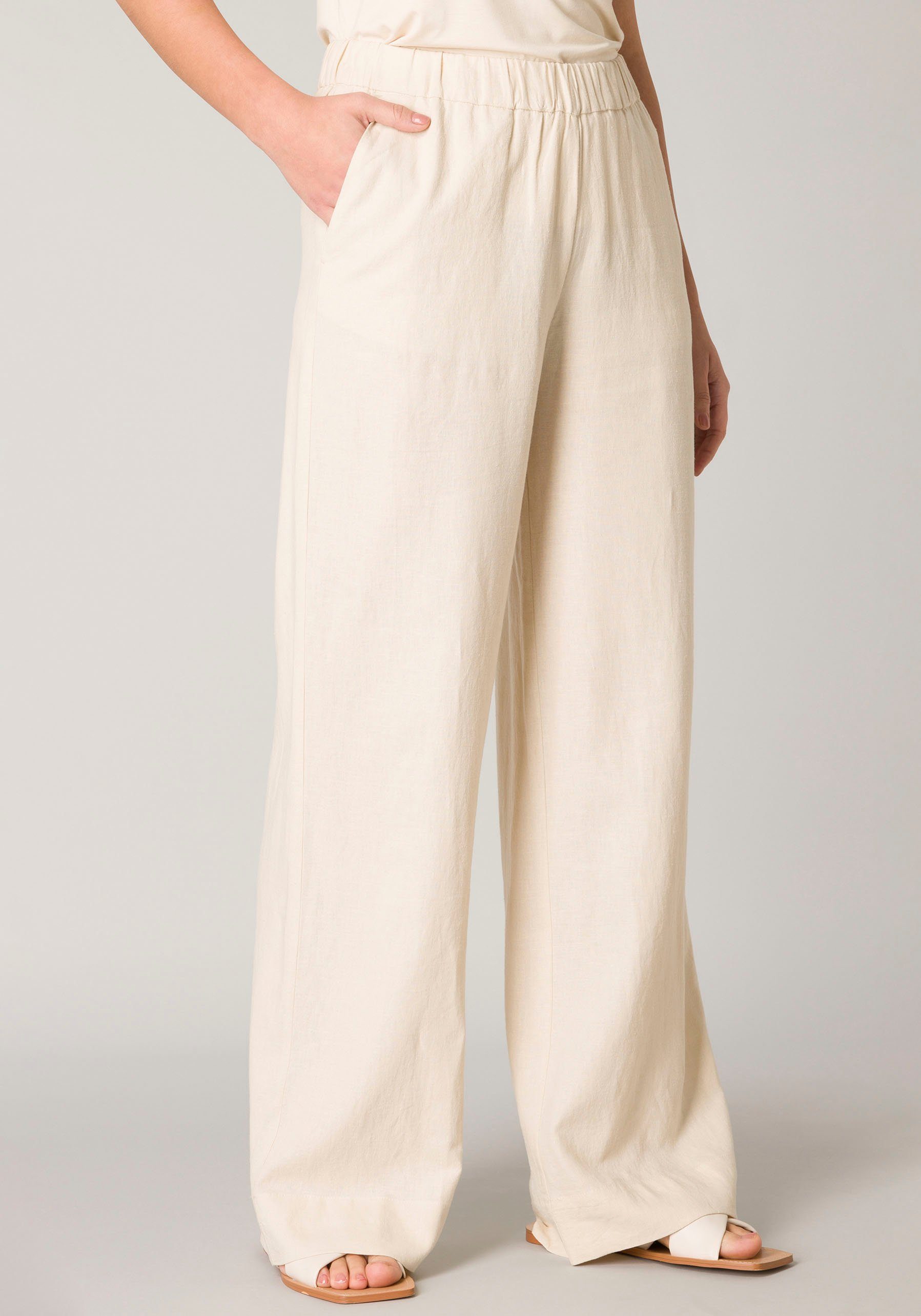 Base Level Leinenhose Yul mit elastischem günstig online kaufen