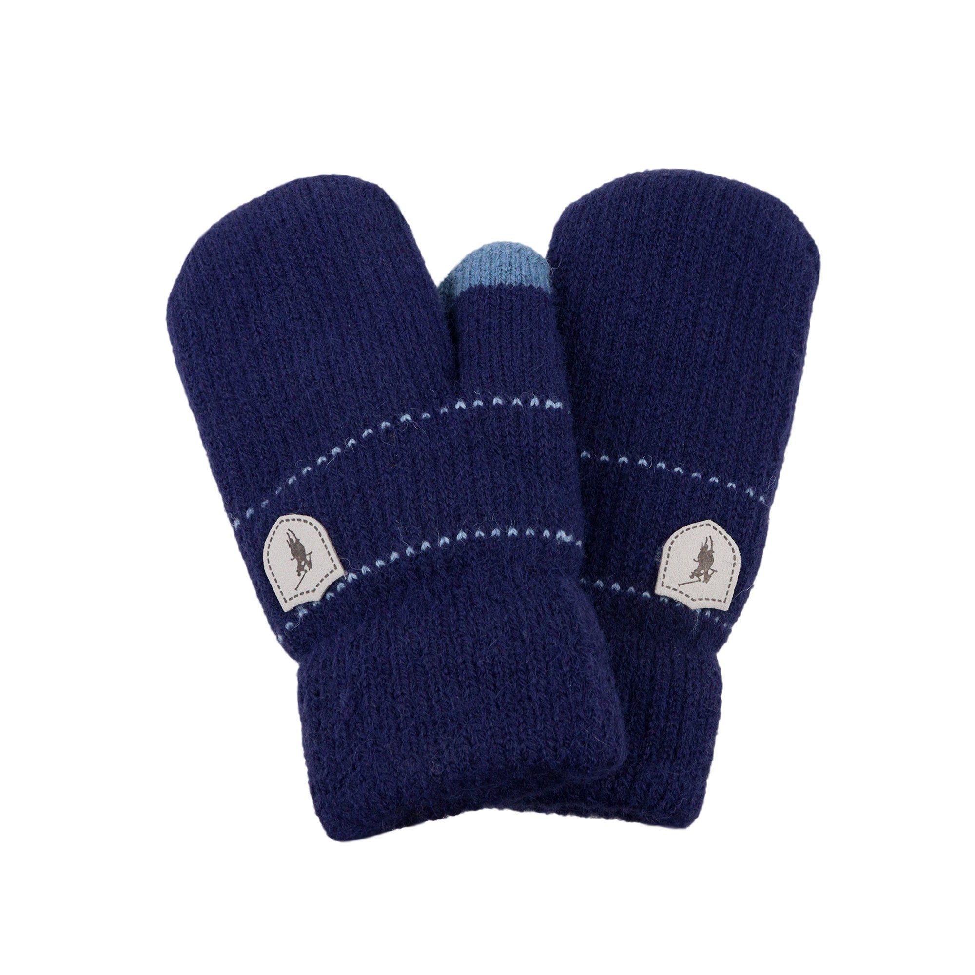 Strickhandschuhe königsblau Handschuh ZEBRO