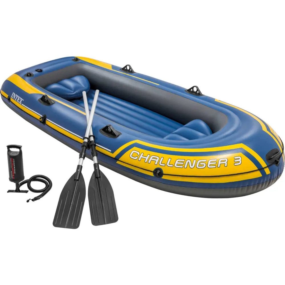 Sport-Knight® Schlauchboot Aufblasbares Schlauchboot Premium für 2 oder 3 Personen, mit Zubehör, (Schlauchboot-Set, -, Schlauchboot-Set mit 2 Paddeln und Luftpumpe)