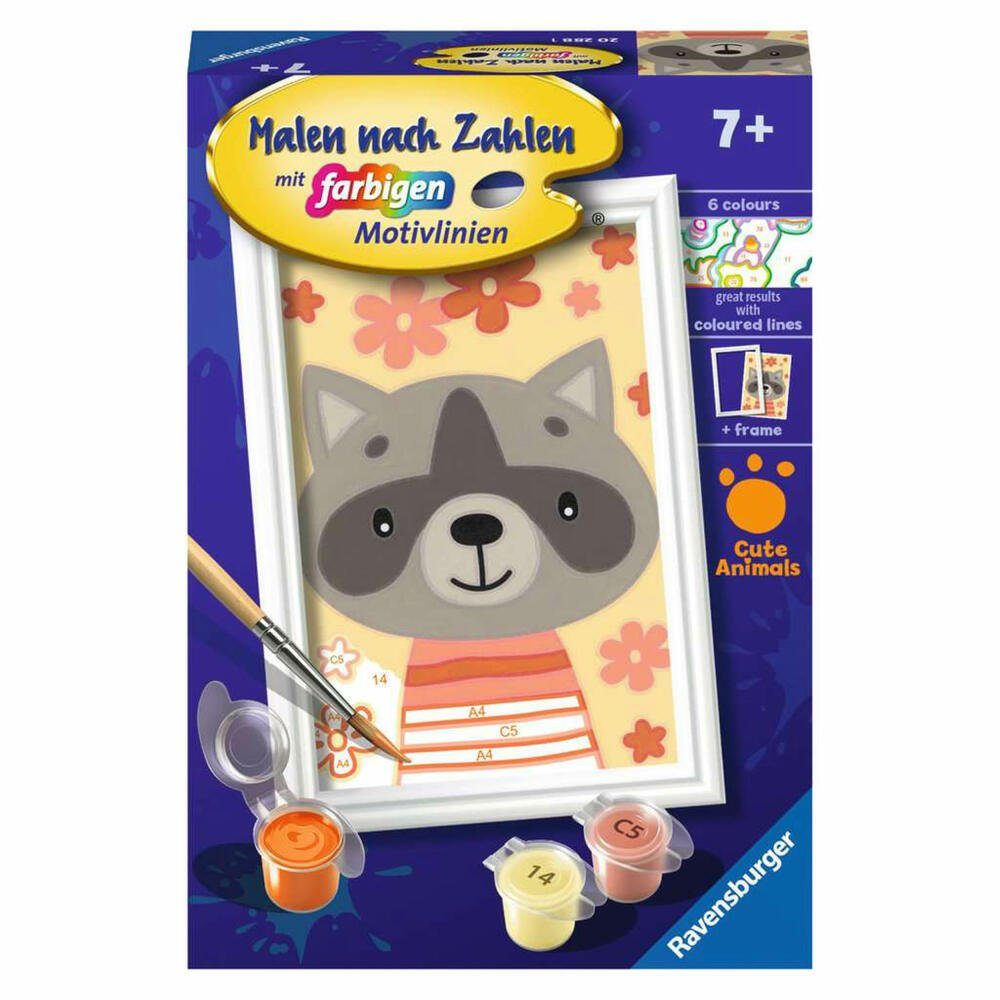 Ravensburger Malen nach Zahlen Lieber Waschbär