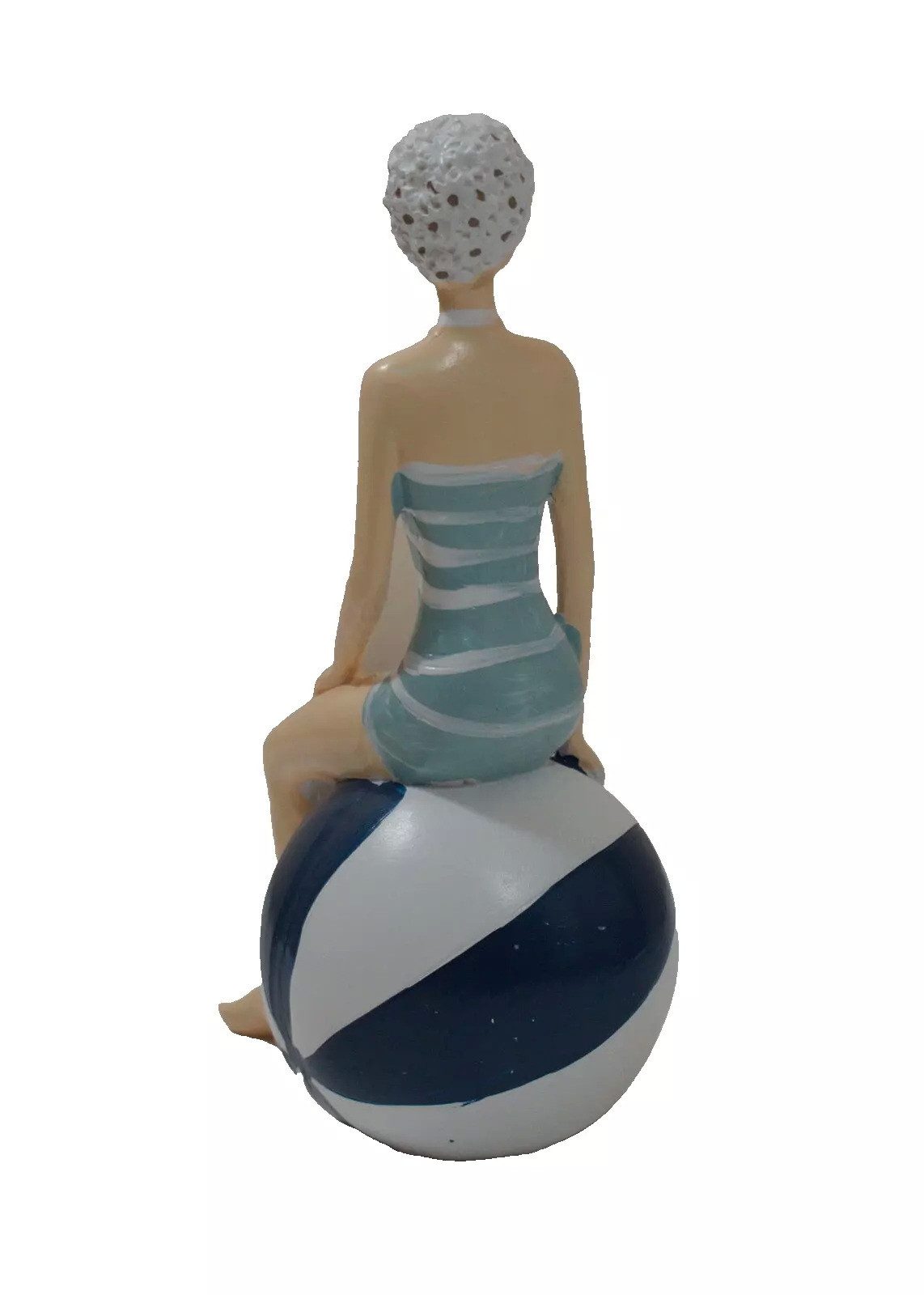 Kaufhaus le petit Dekofigur Frau im Badeanzug Mollige Dicke Dame Rubens Deko Retro Skulptur Figur, Dekoskulptur, Dekoobjekt, Sammelfigur aus Polyresin (Kunststein)