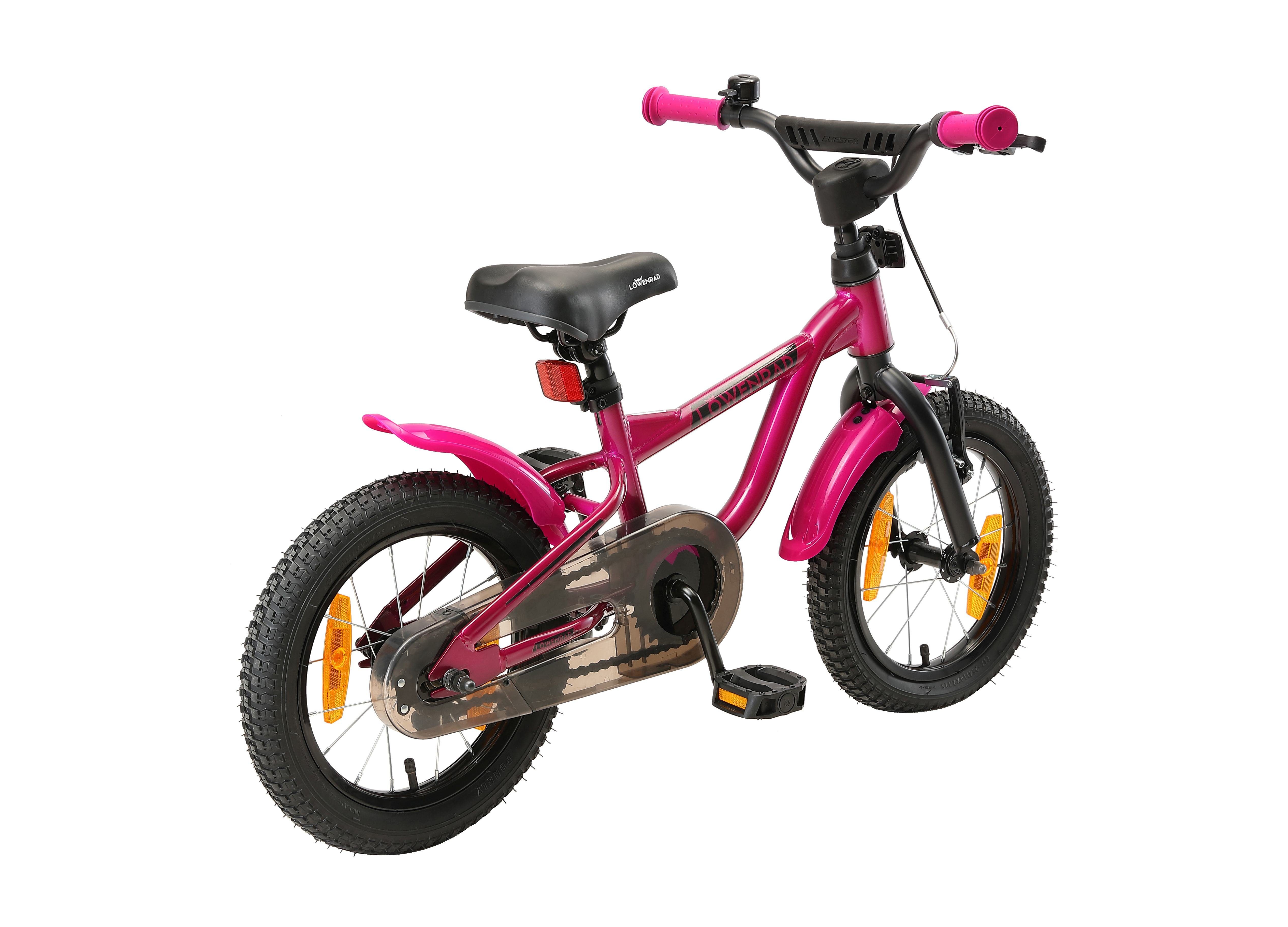 Bikestar Kinderfahrrad Sport, 14 Zoll, ab 98 cm, 3 - 5 Jahre, Jungen, Mädchen, 1 Gang, Handbremse, Rücktrittbremse, Kettenschutz, Höhenverstellbar