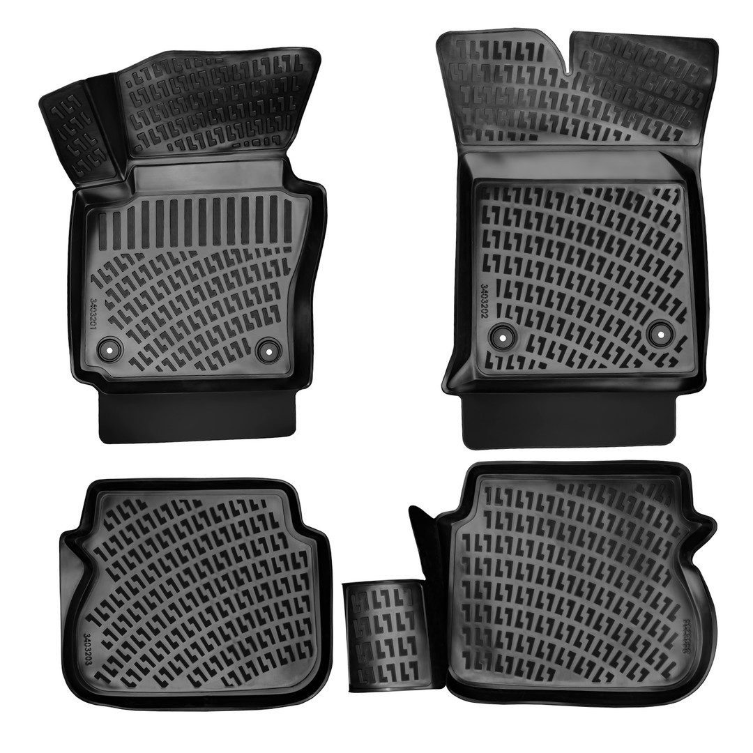 fussmattenprofi.com Auto-Fußmatte 3D Fussmatten passend für Volkswagen Caddy 2003-2010 (1 St), für Volkswagen Volkswagen Caddy