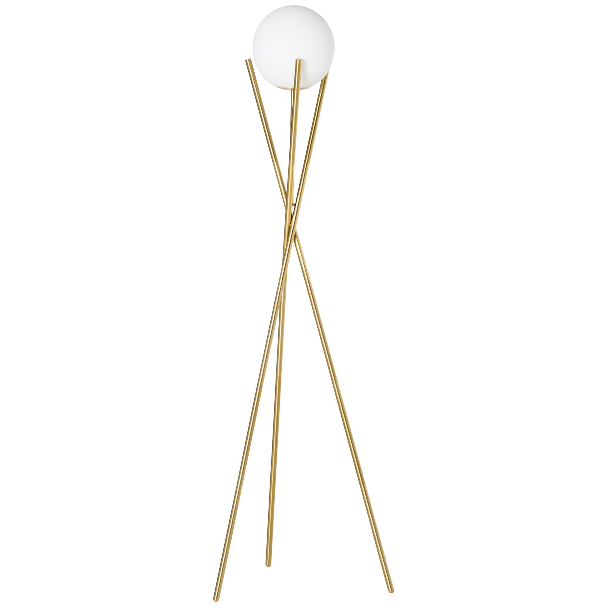 HOMCOM Stehlampe Stehleuchte, Ein-,Ausschalter, ohne Leuchtmittel, mit E27 Fassung