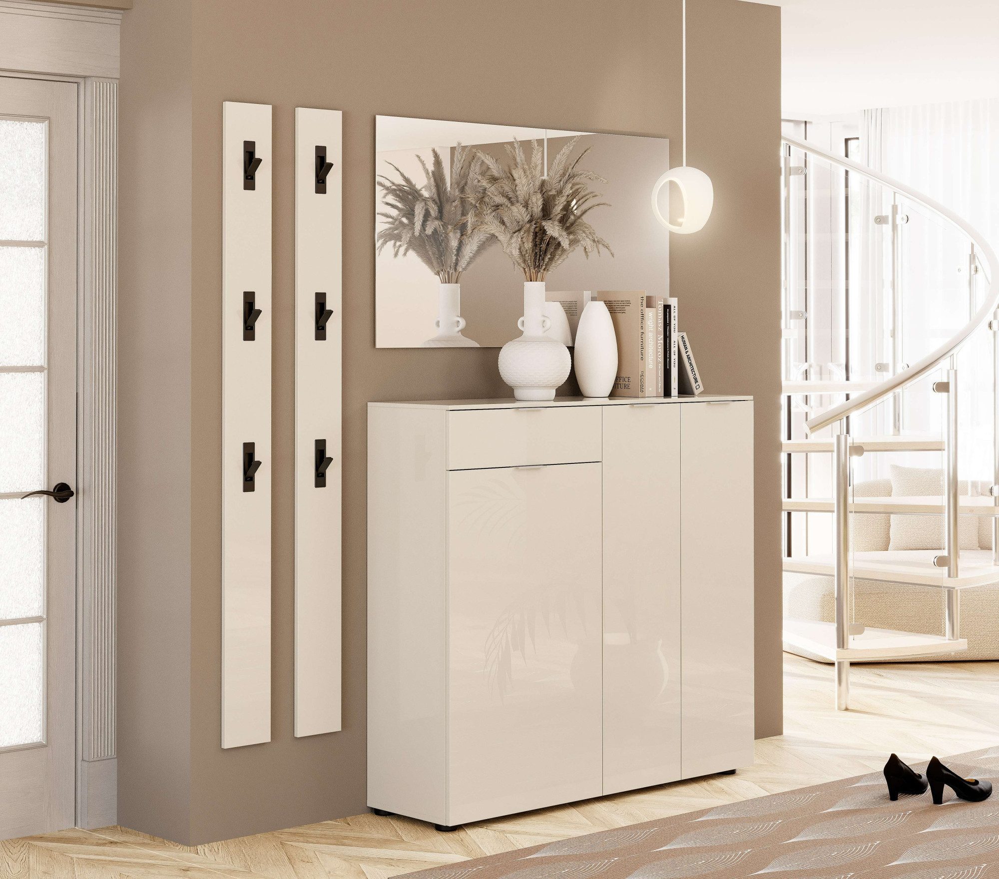 Home affaire Spiegel ATRIO Wandspiegel, Spiegelelement, Garderobenspiegel, vollflächig (1-St), Breite 120 cm - Höhe 65 cm, Made in Italy, ganzflächige Spiegelfläche