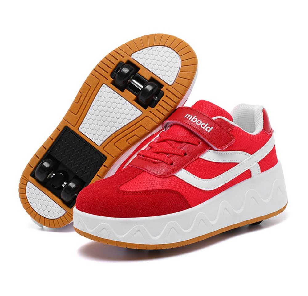 HUSK'SWARE Rollschuhe, (rutschhemmende Sportschuhe Freizeitschuhe, Kinder Rollschuhe Sneaker Mädchen Jungen), 2 in 1 Freizeitschuhe mit einziehbaren Rollen Sportschuhe