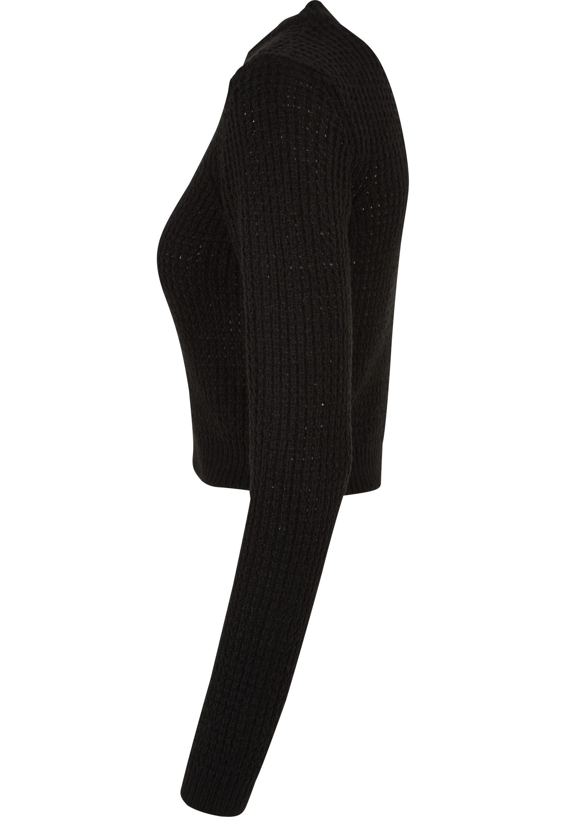 URBAN CLASSICS Fleecepullover Urban Classics Damen Ladies Short Waffle Sweater (1-tlg) – Bild 5 von 5