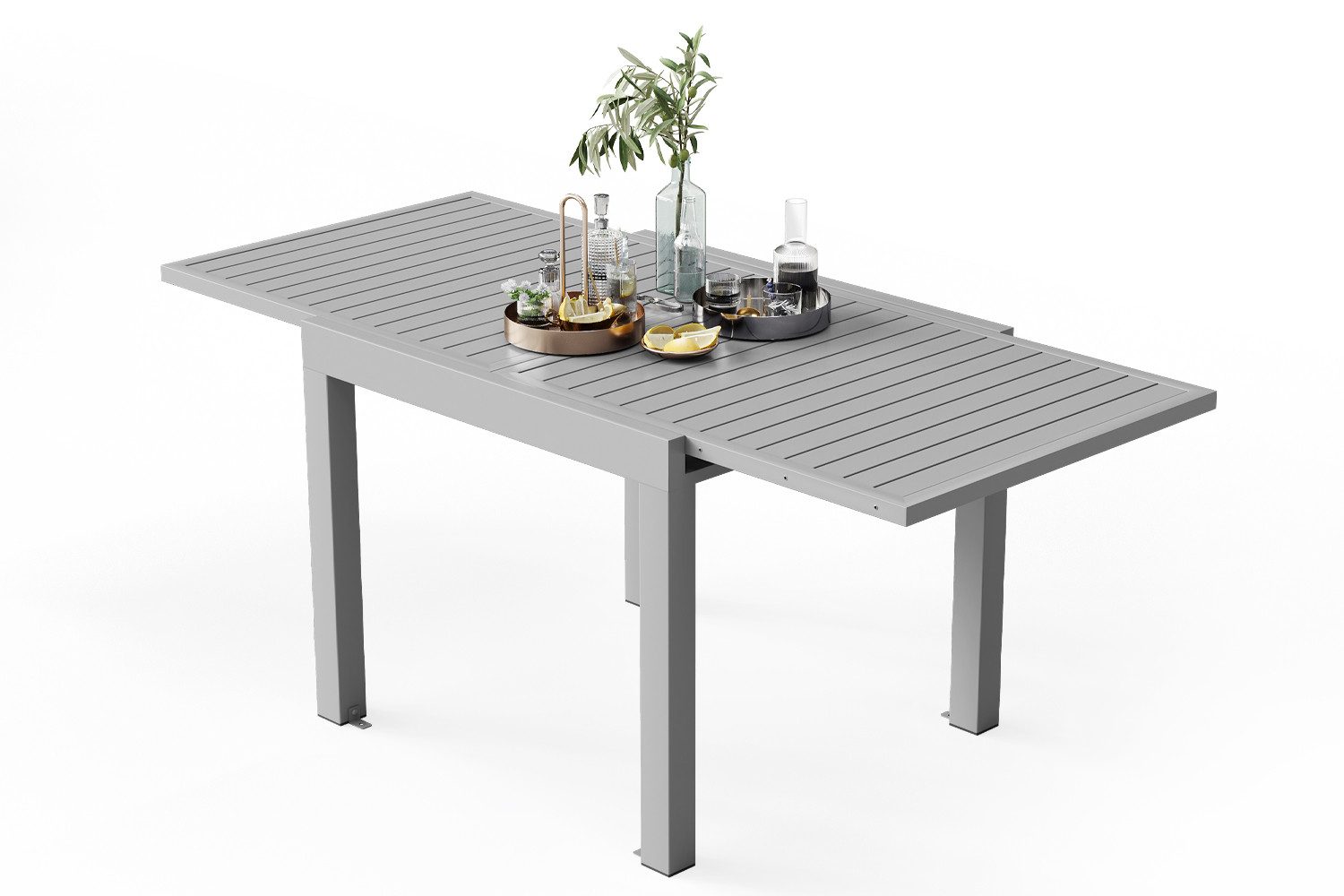HOMALL Gartentisch 81.5*81.5/163*81.5CM Gartentisch 4/6 Gartenstühle günstig online kaufen