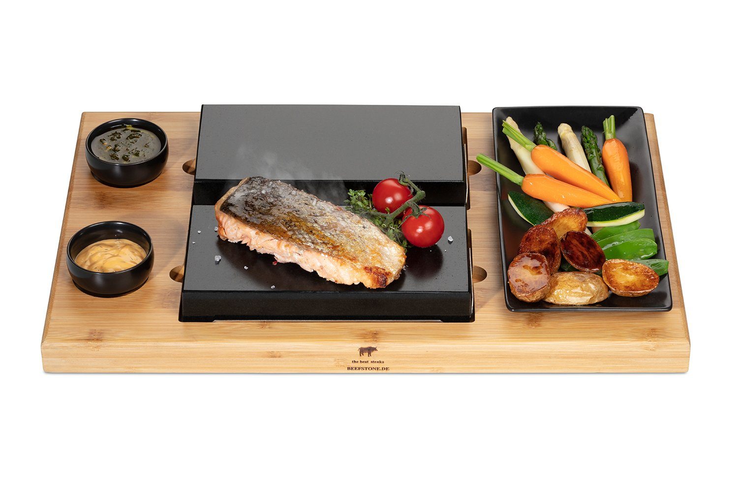 Beefstone Tischgrill Tischgrill Heißer Stein Grillset Modell DUE