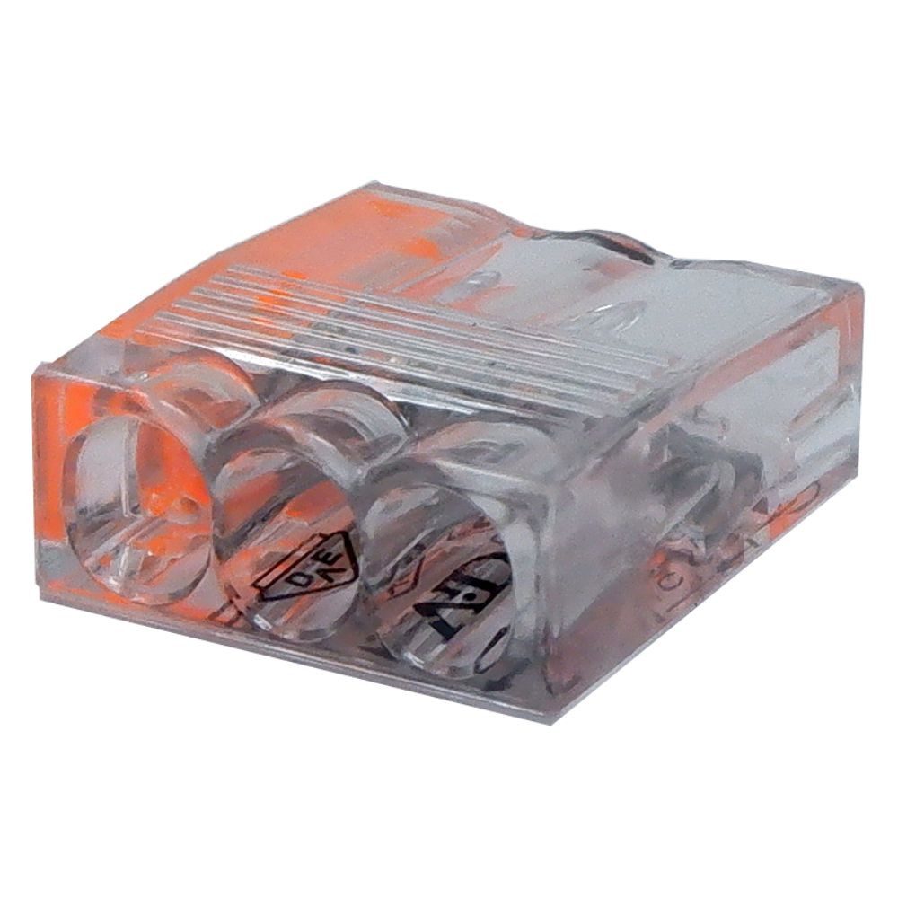 Verbindungsklemme VC03 Mini-Steckklemme 100 Stück, 3-polig, 0,5 - 2,5 mm²