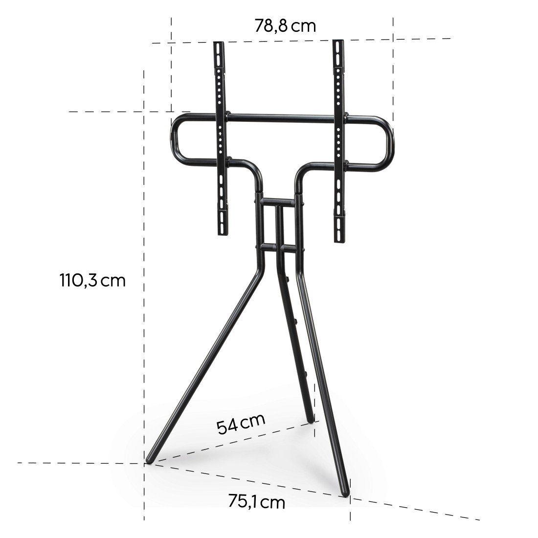 Hama TV-Ständer TV Ständer, Staffelei freistehend, 191 cm, 75 Zoll, (bis 75 Zoll, TV Stand, höhenverstellbar, bis 40 Kg)