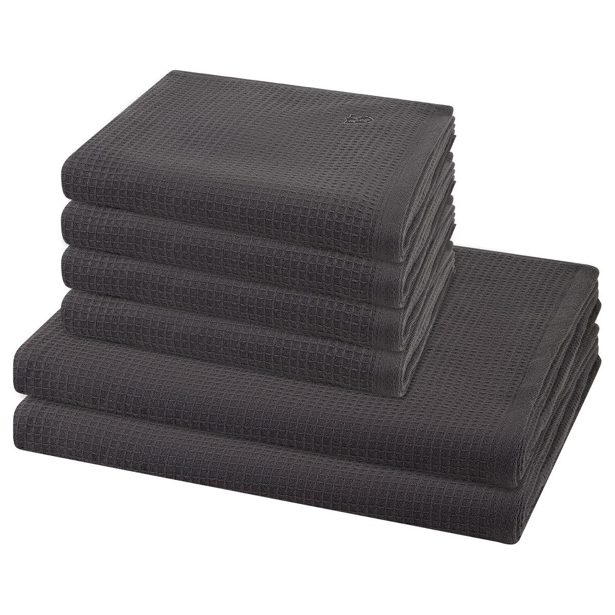 ROSS Handtuch Set Pique, Pique (Spar-Set, 6-St), 4 X Handtuch 2 X Duschtuch günstig online kaufen