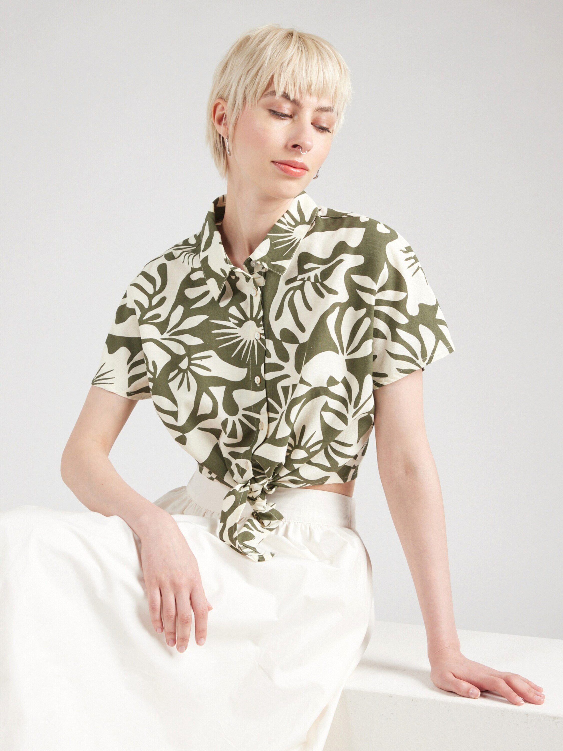 ONLY Funktionsbluse ONLJAKIRI LINEN (1-tlg) Drapiert/gerafft
