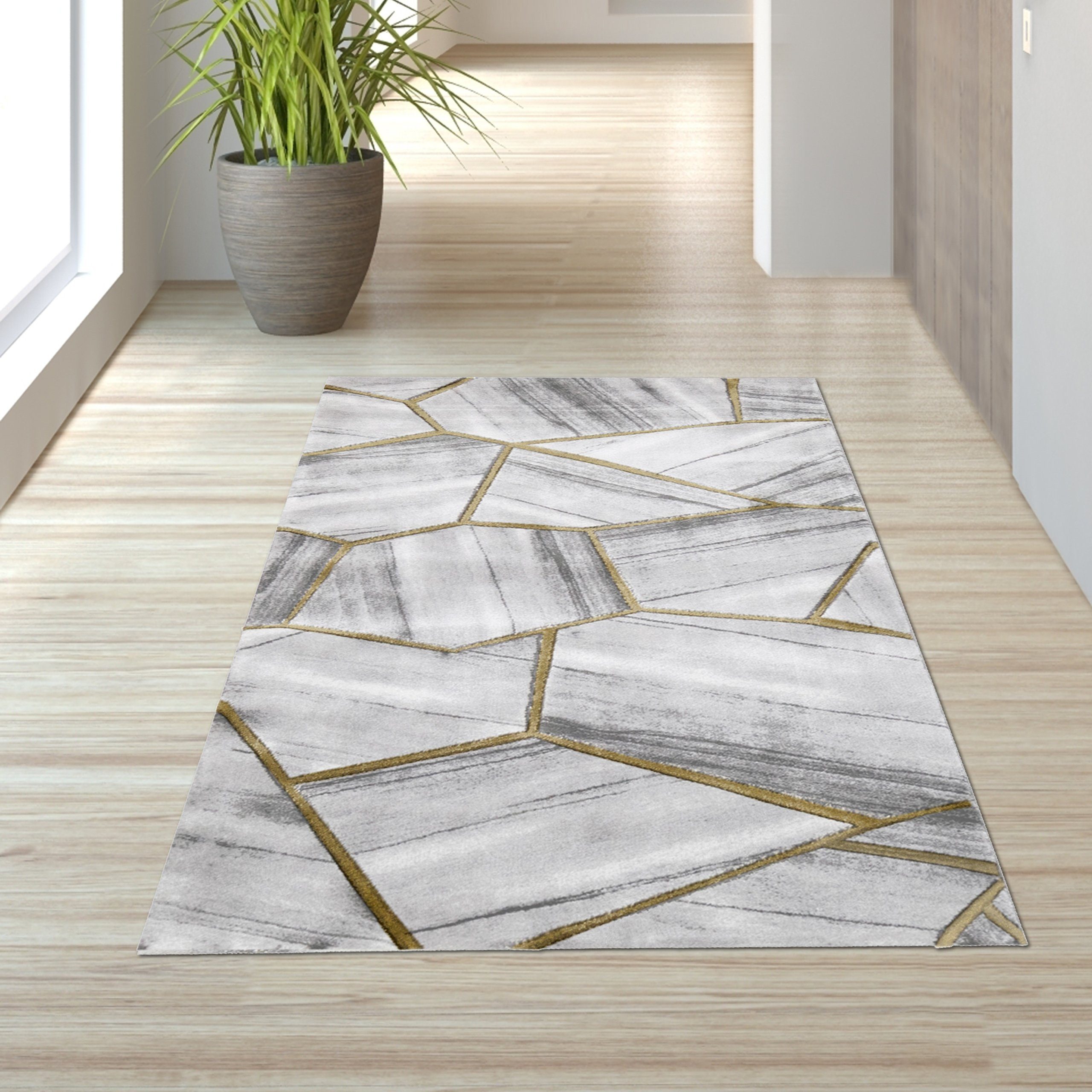 TeppichHome24 Teppich Wohnzimmerteppich geometrisches Muster in günstig online kaufen