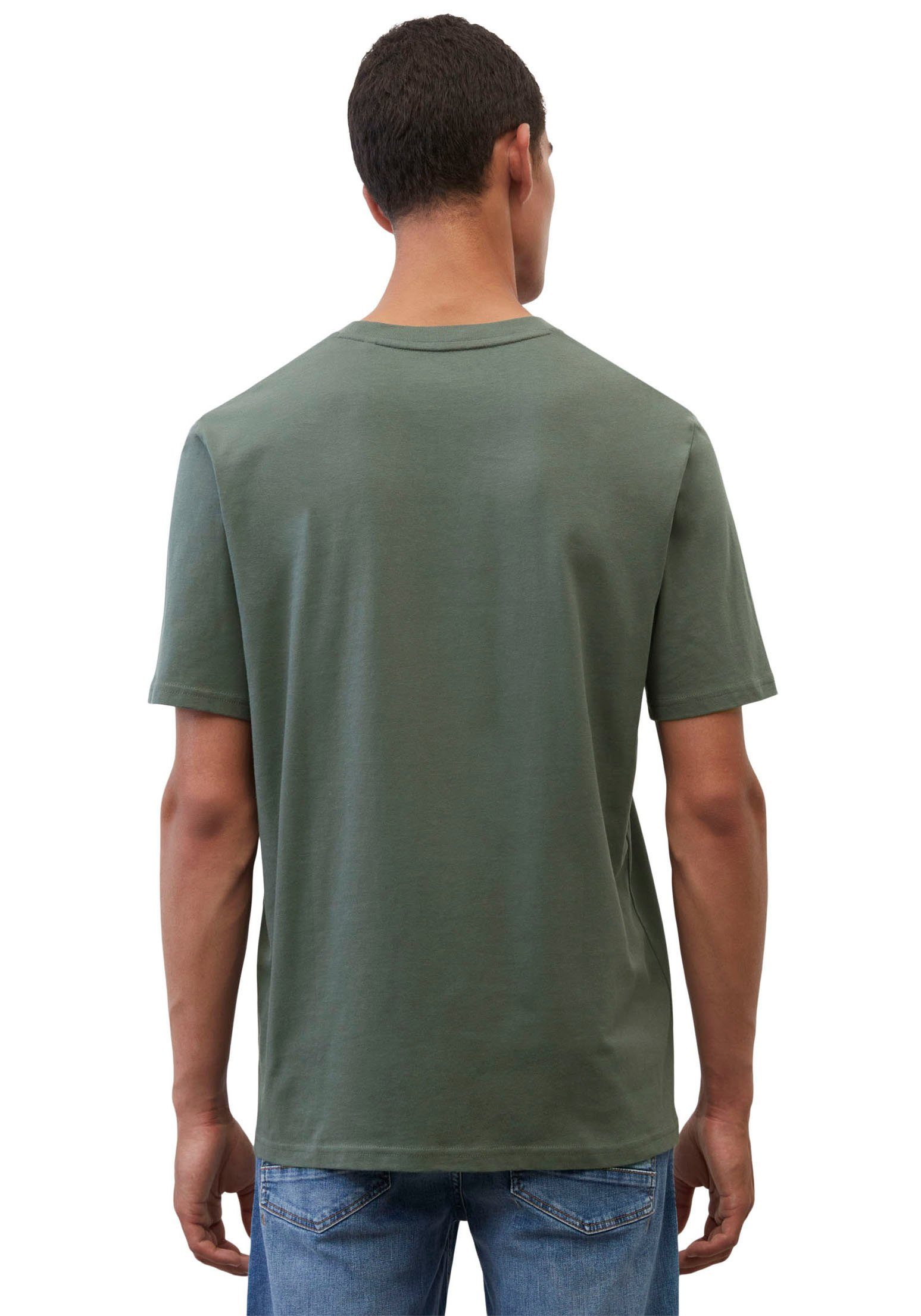 Marc T-Shirt O'Polo aus Logo-T-Shirt Bio-Baumwolle mangrove