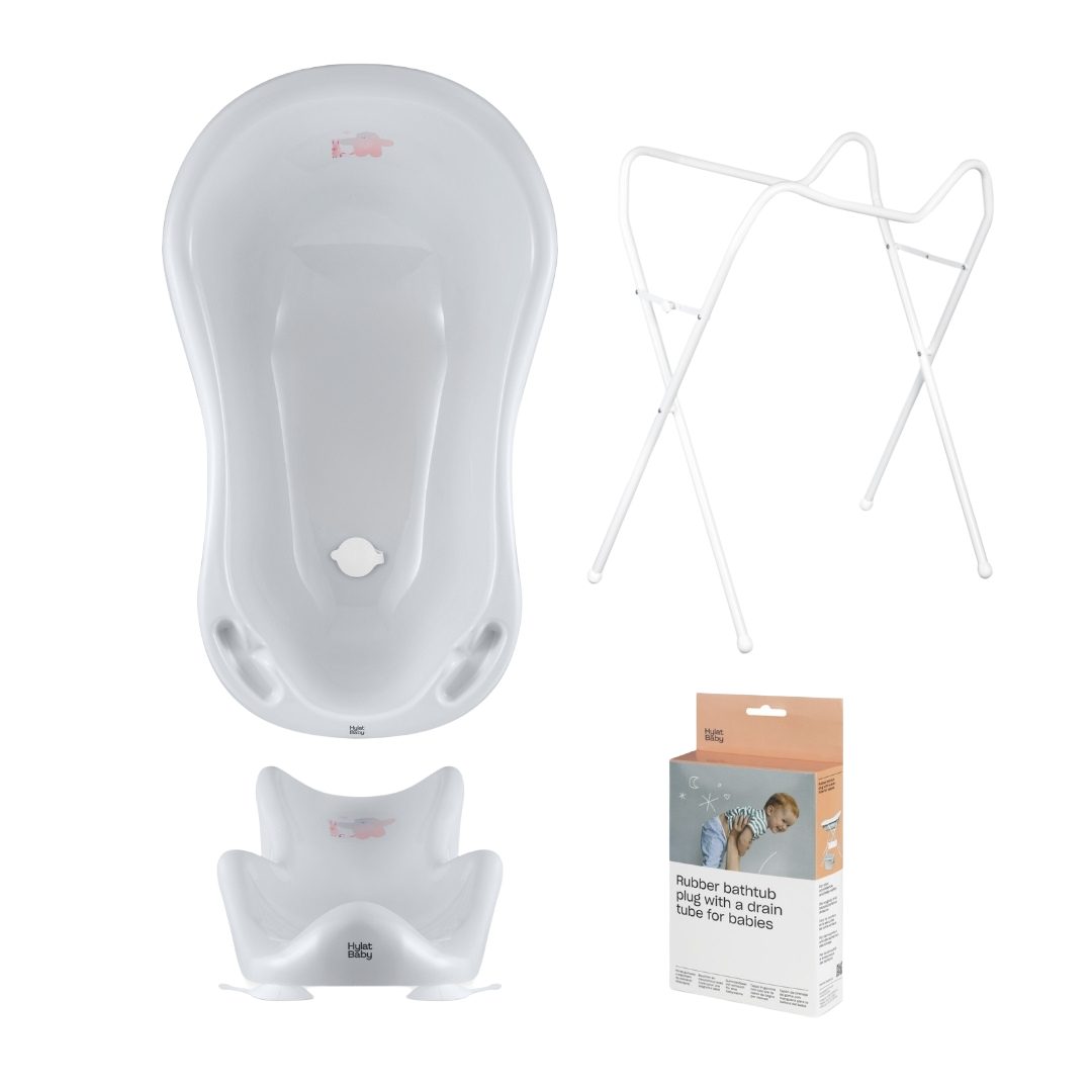 Babybadewanne Hylat Baby Badewanne Set - für Neugeborene und Babys – Lite, Friends
