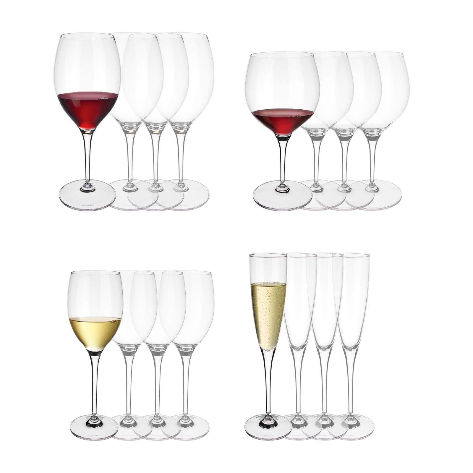 Villeroy & Boch Gläser-Set Maxima Wein- und Sektgläser 16er Set, 16-tlg., Glas