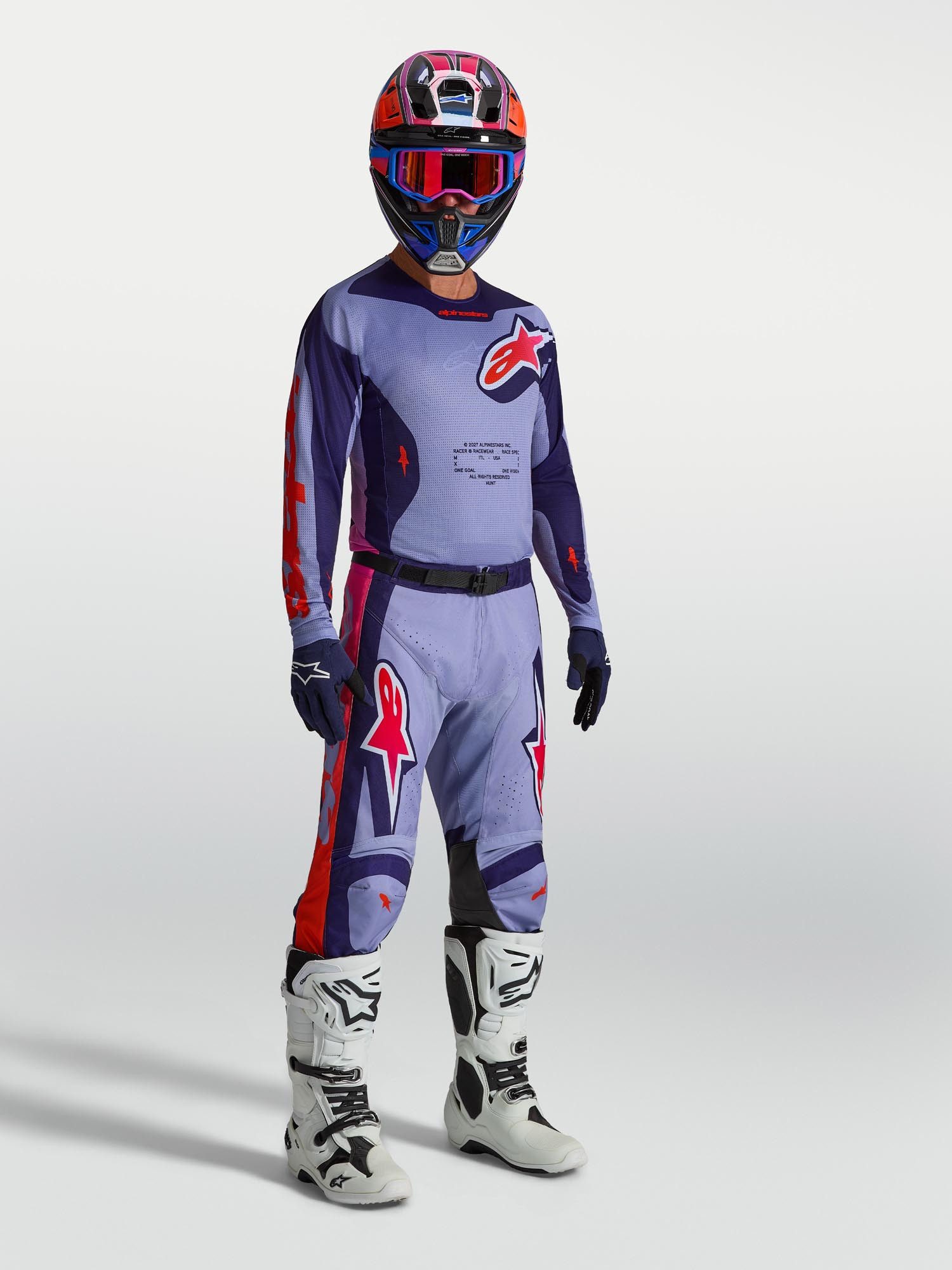 Alpinestars Motorradhose Racer Air Hunt Motocross Hose Perforiert