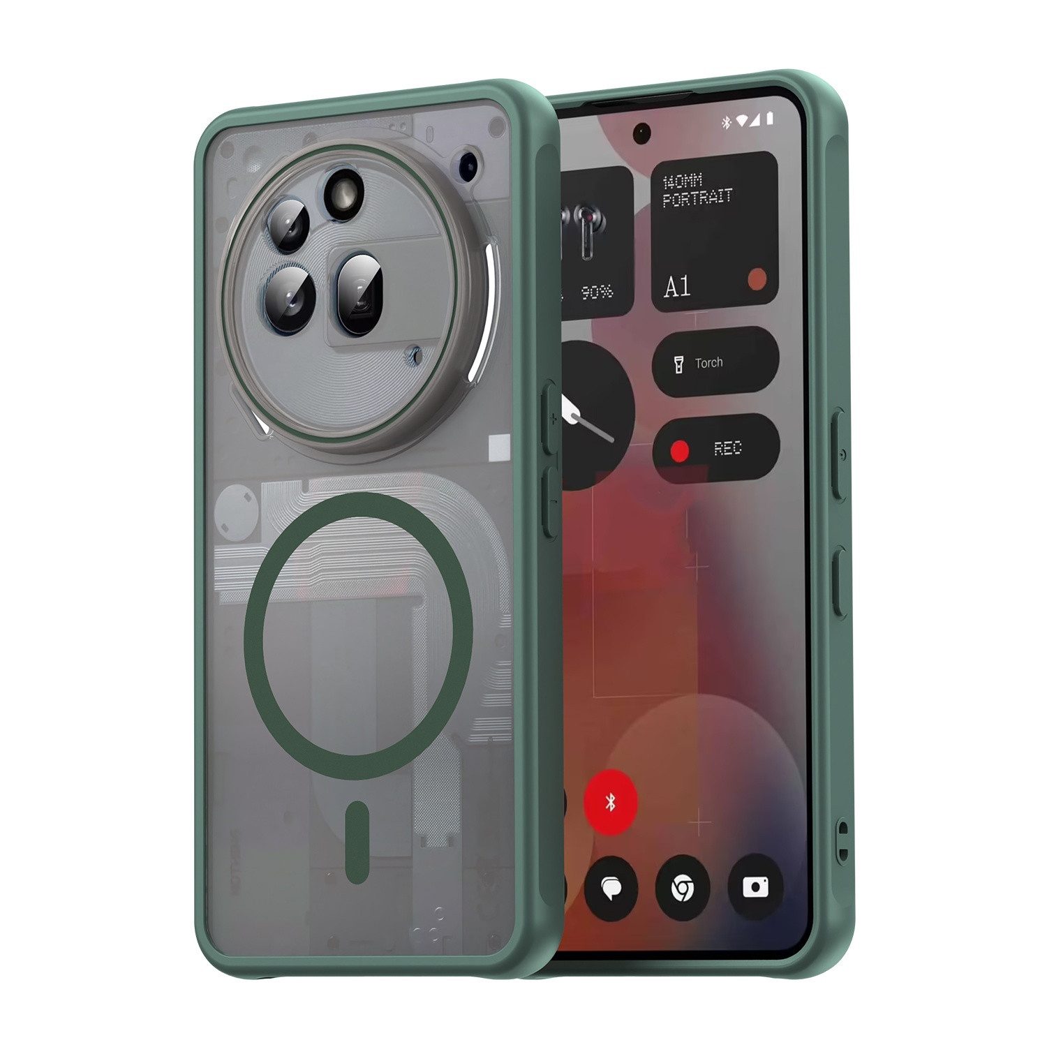 betterfon Handyhülle für Nothing Phone Back Cover stoßfest & matt, Magnetisches Laden, mattes Design, kratzfest & stoßfest verarbeitet