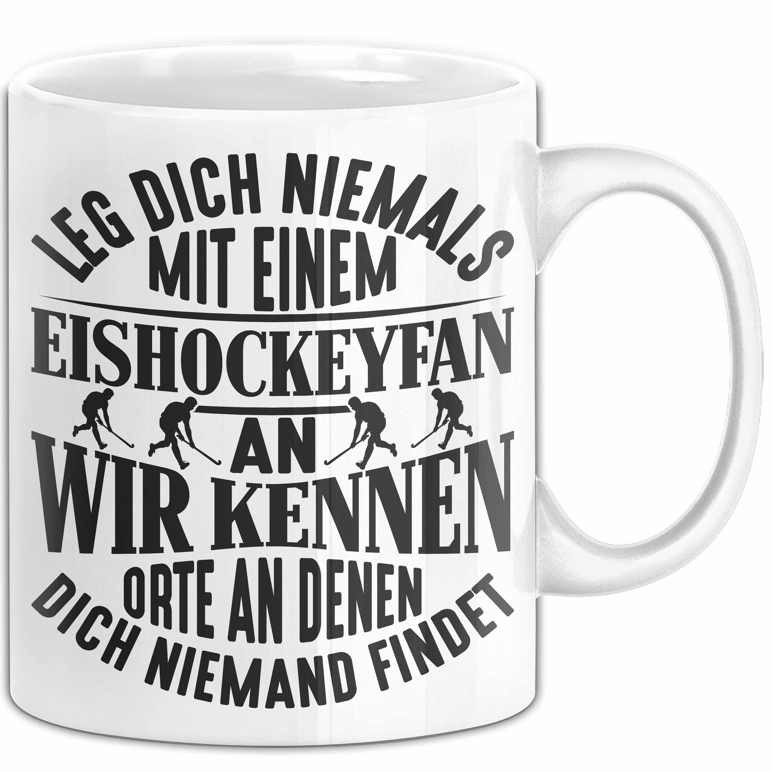 Tasse Eishockeyfan Tasse Geschenk Leg Dich Niemals Mit Einem Eishockeydfan A