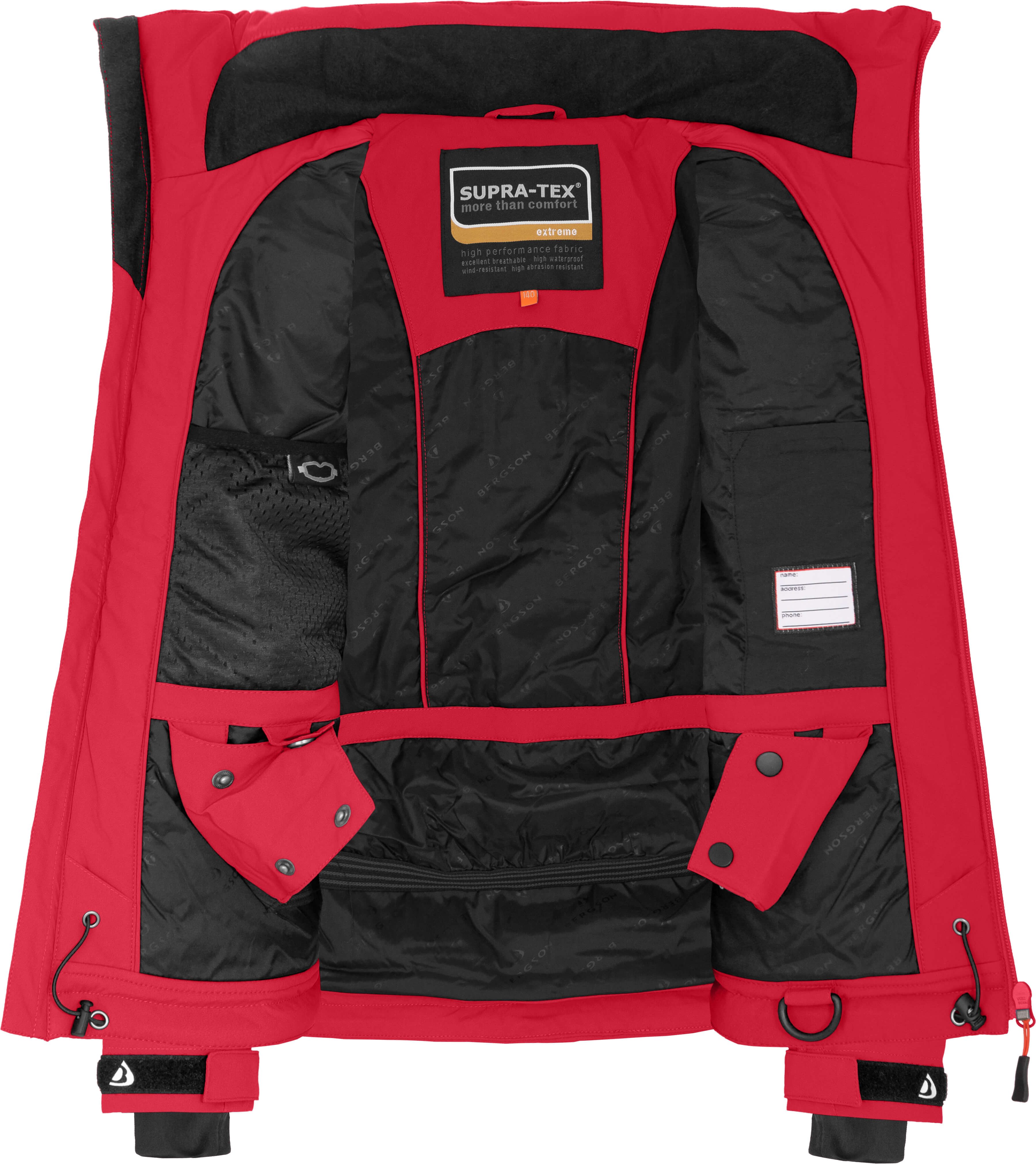 Bergson Winterjacke LUPO Kinder Skijacke, ultimativer Schutz und Komfort für junge Abenteurer! – Bild 5 von 5