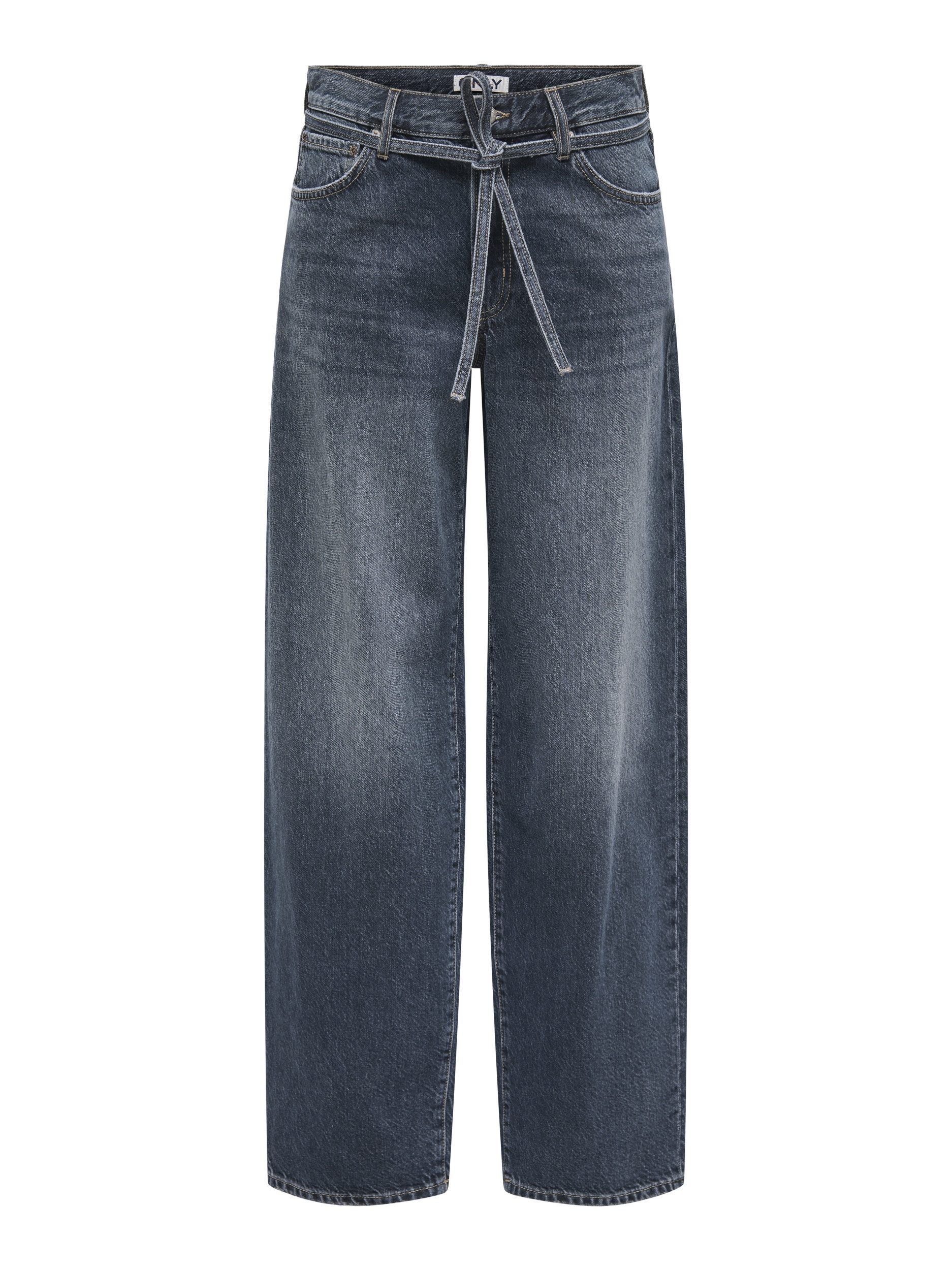 ONLY Chinos ONLGIANNA MW STRAIGHT DNM DOT003 NO, Special Blue Grey Denim