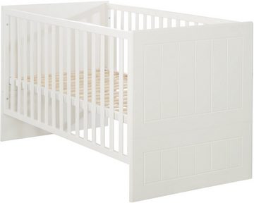 roba® Babyzimmer-Komplettset Sylt, (Set, 3-St., Gitterbett, Schrank, Wickelkommode), mit Kinderbett, Wickelkommode & Kleiderschrank; Made in Europe