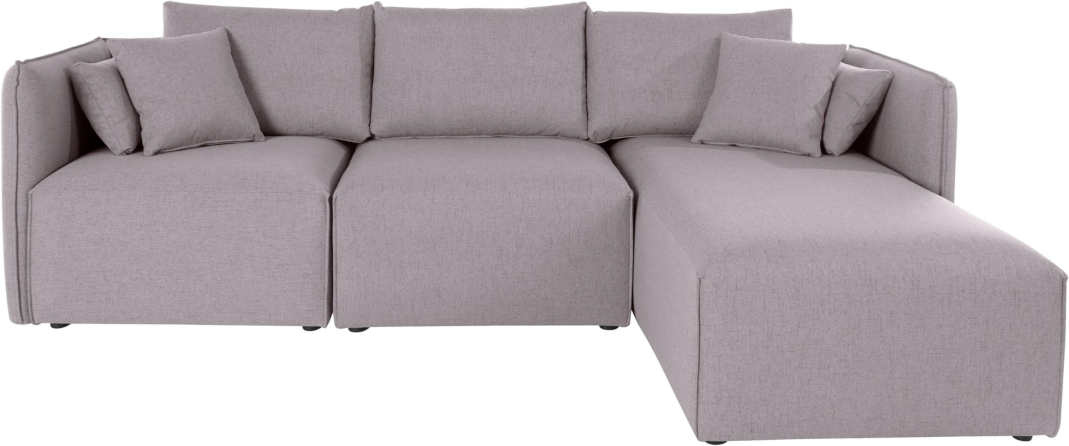 OTTO home Ecksofa Nöre L-Form, 3 Teile, in vielen Bezugsqualitäten und Farben. Modulteile s. "Nöre"