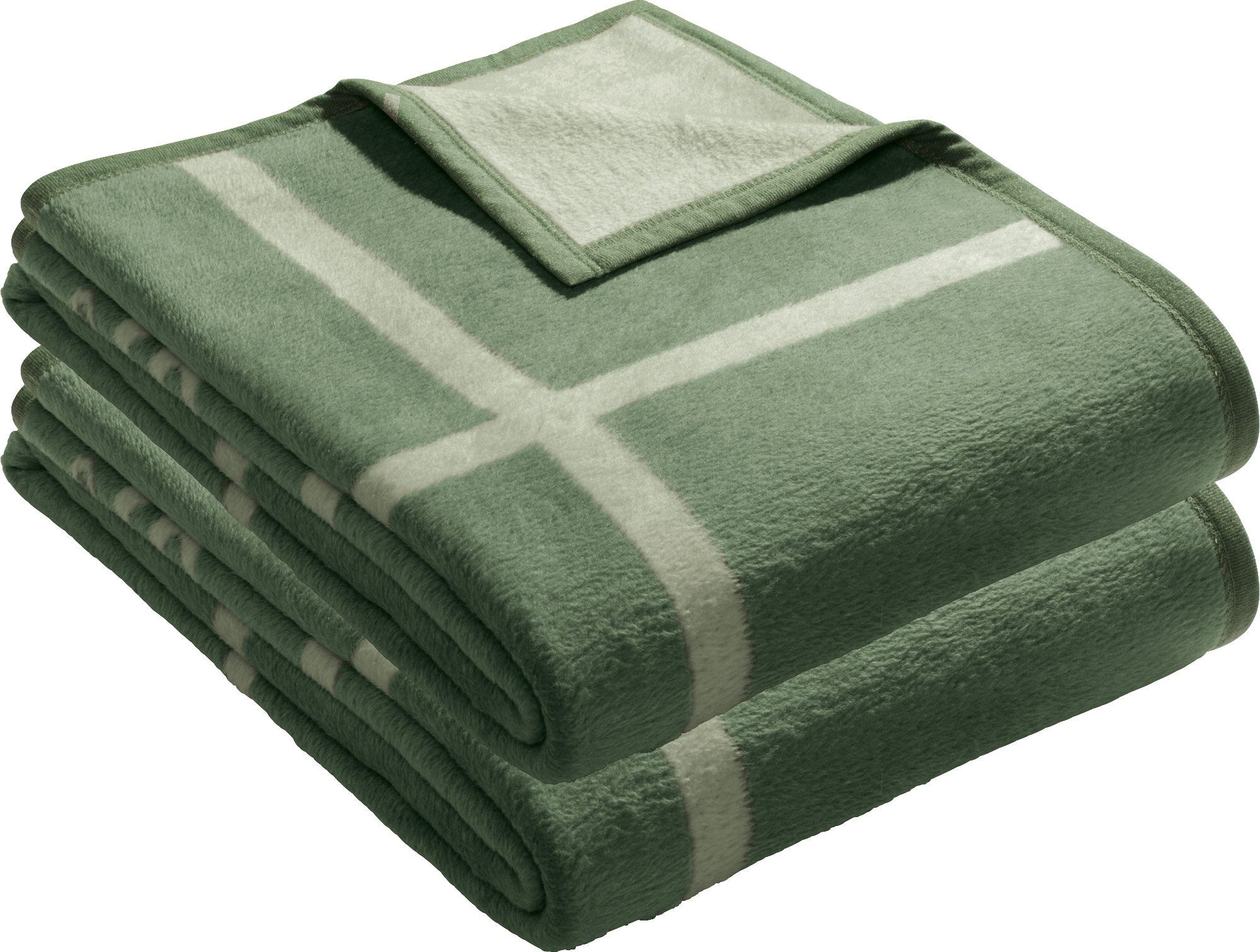 Wohndecke Wohndecke 2er-Pack, LOOKS by Wolfgang Joop, Baumwollmischung Karo