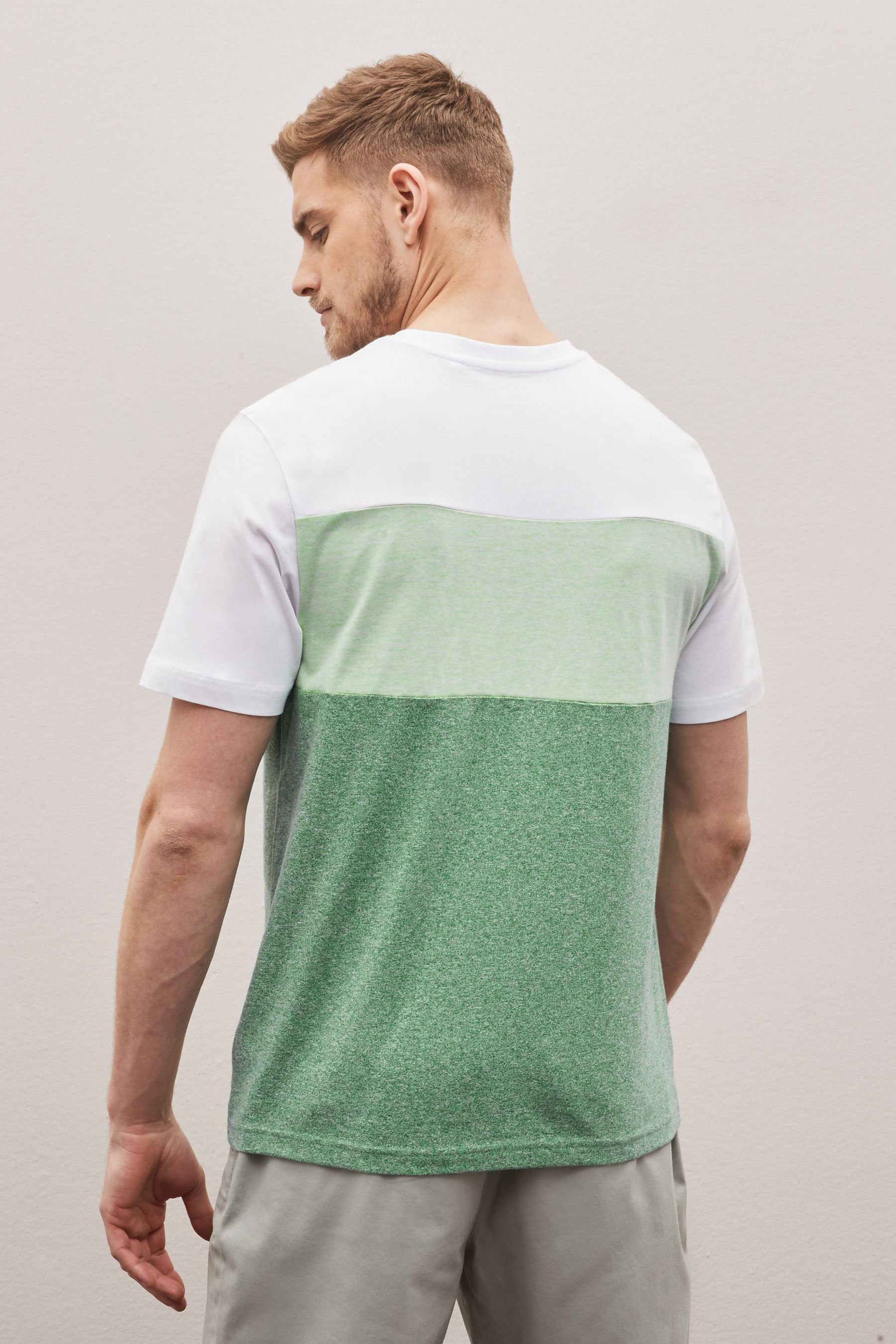 Blockfarben T-Shirt (1-tlg) Next in Green T-Shirt